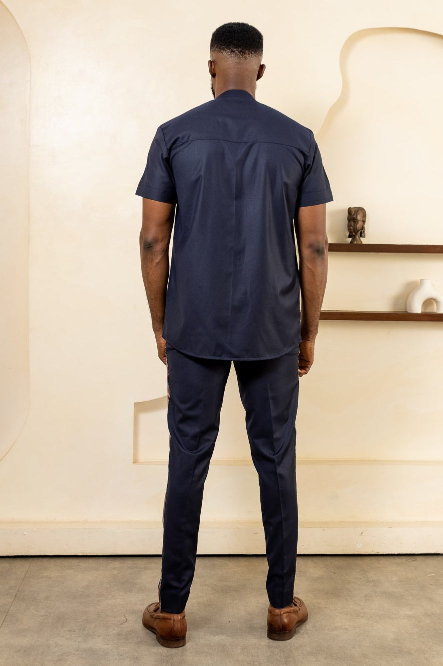 Arhuaran - Mens Aso Oke Suit — handwoven African suit by Naborhi