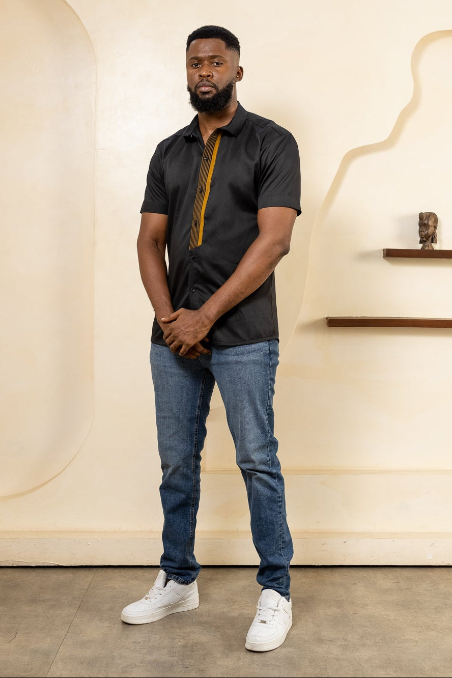 Eweka - Mens Shirt — handwoven African shirt by Naborhi