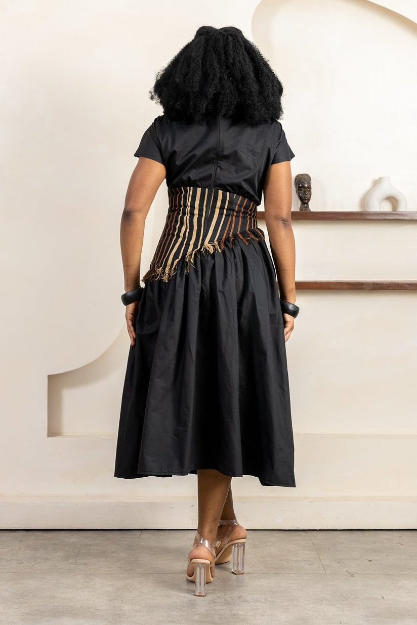 LAYO Ankara Corset Midi Dress - Women