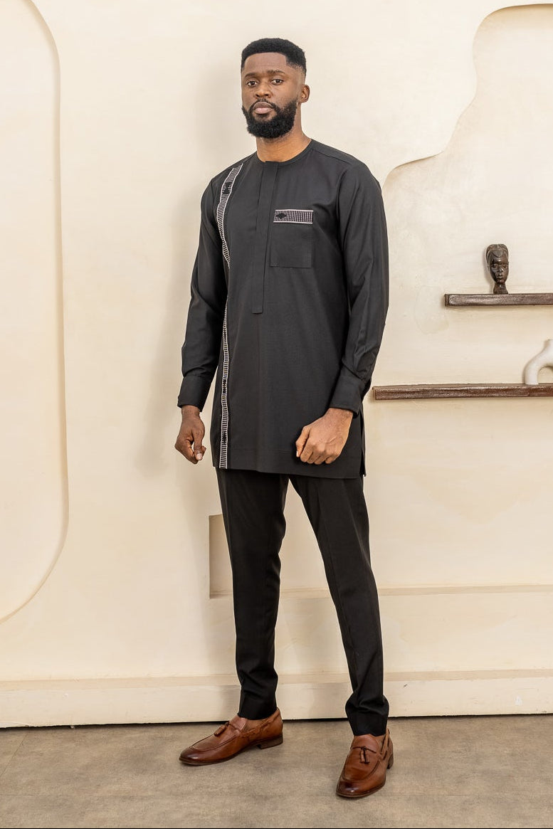 IDIR – Ankara African Print Long Sleeve Suit