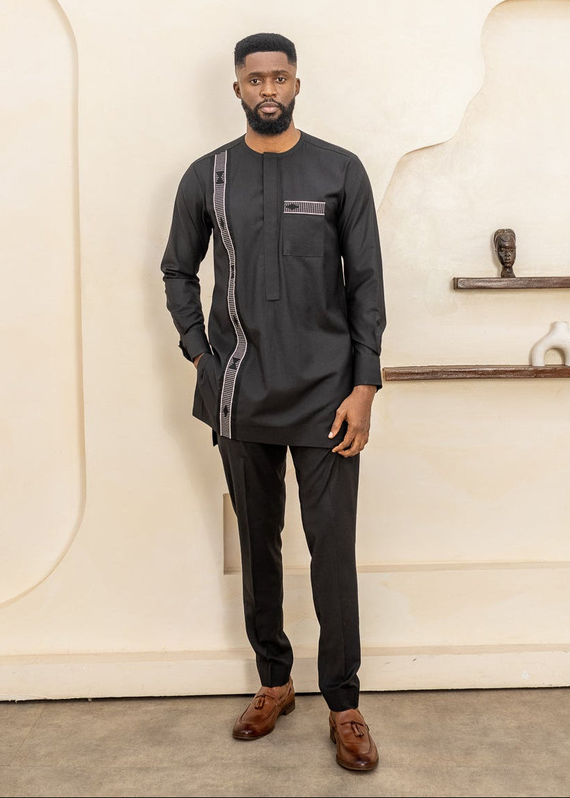 IDIR – Ankara African Print Long Sleeve Suit