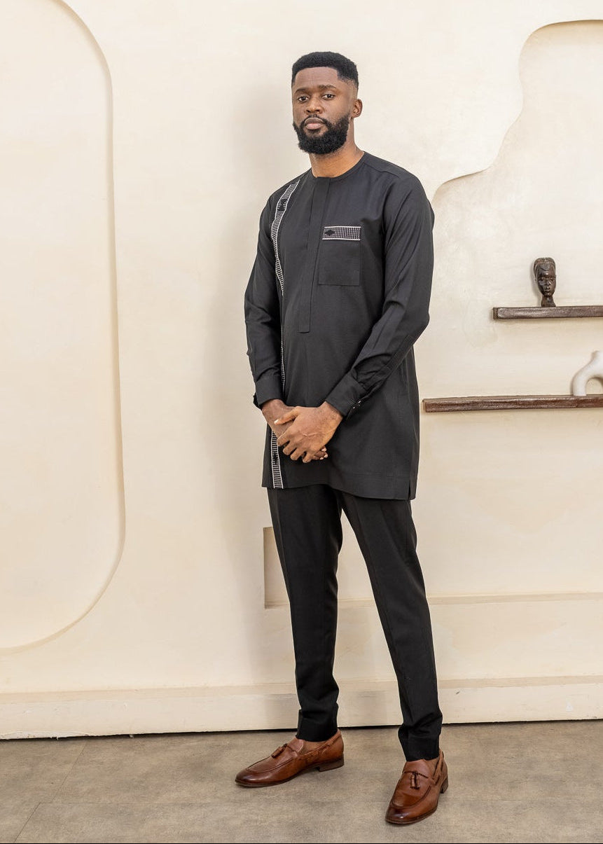 IDIR – Ankara African Print Long Sleeve Suit