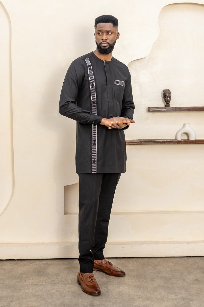 IDIR – Ankara African Print Long Sleeve Suit