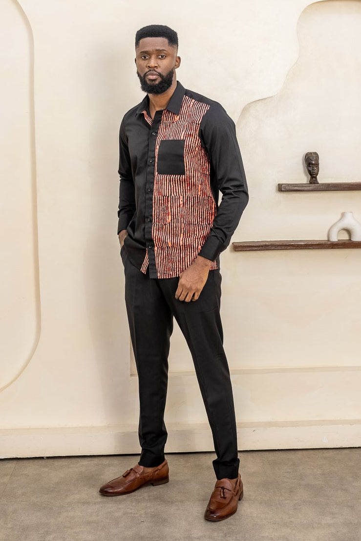 AMANI LONG SLEEVE – Ankara African Print Shirt