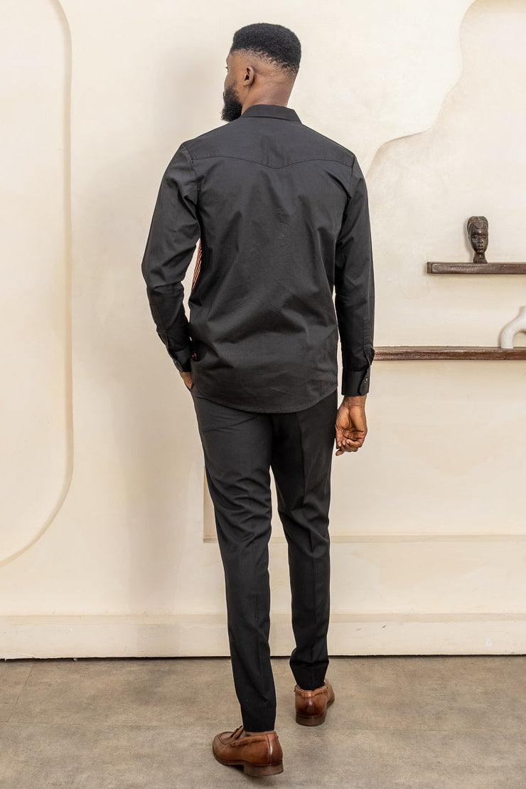 AMANI LONG SLEEVE – Ankara African Print Shirt