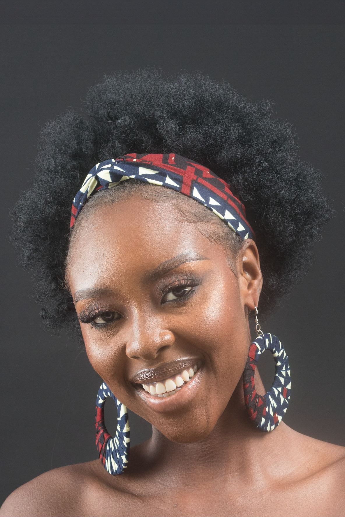 ADELOLA African Print Ankara Hoop Earrings