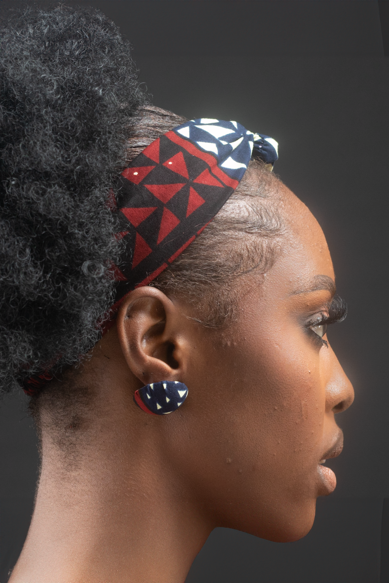 ADELOLA African Print Ankara Button Earrings
