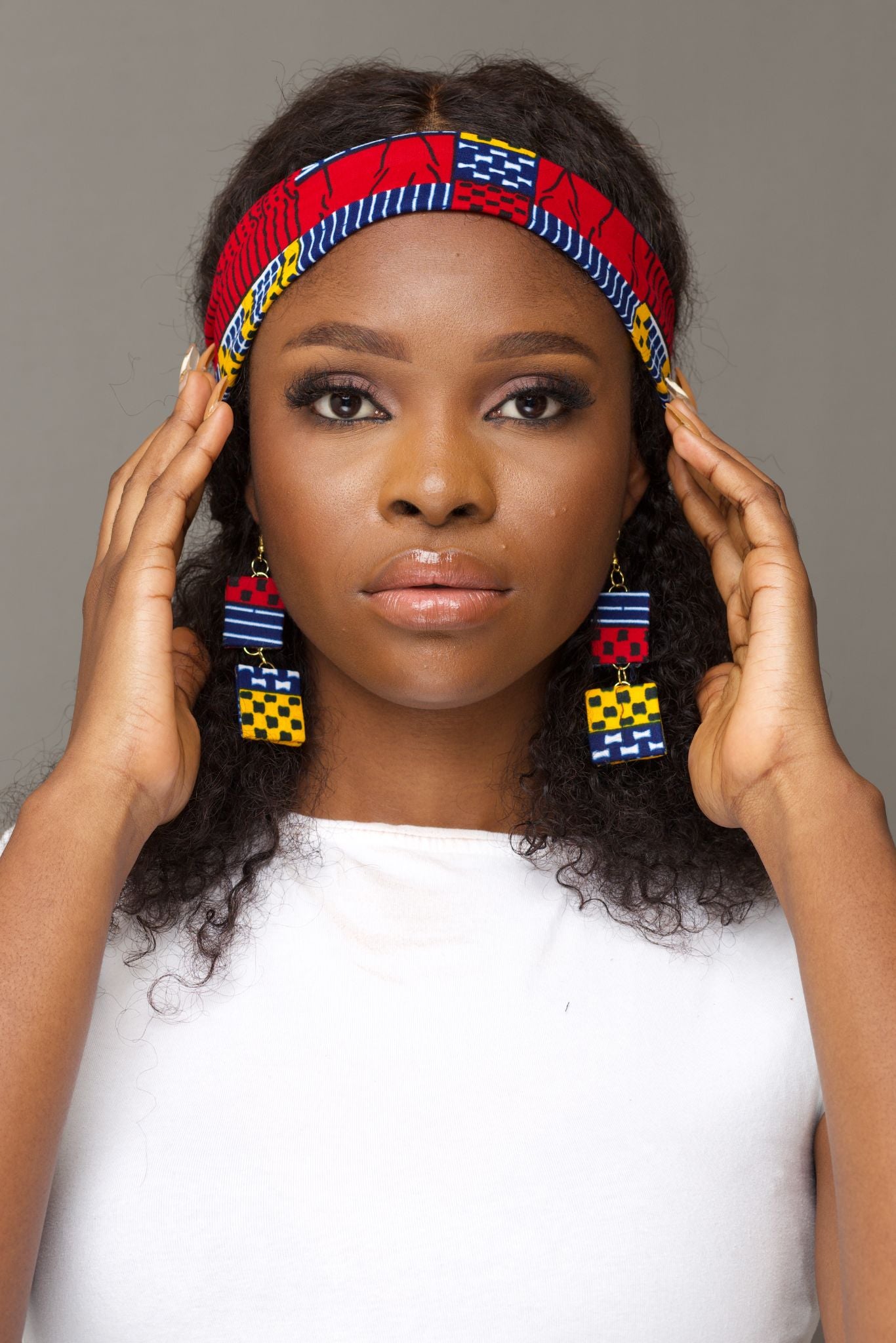 NAADE African Print Drop Earrings add