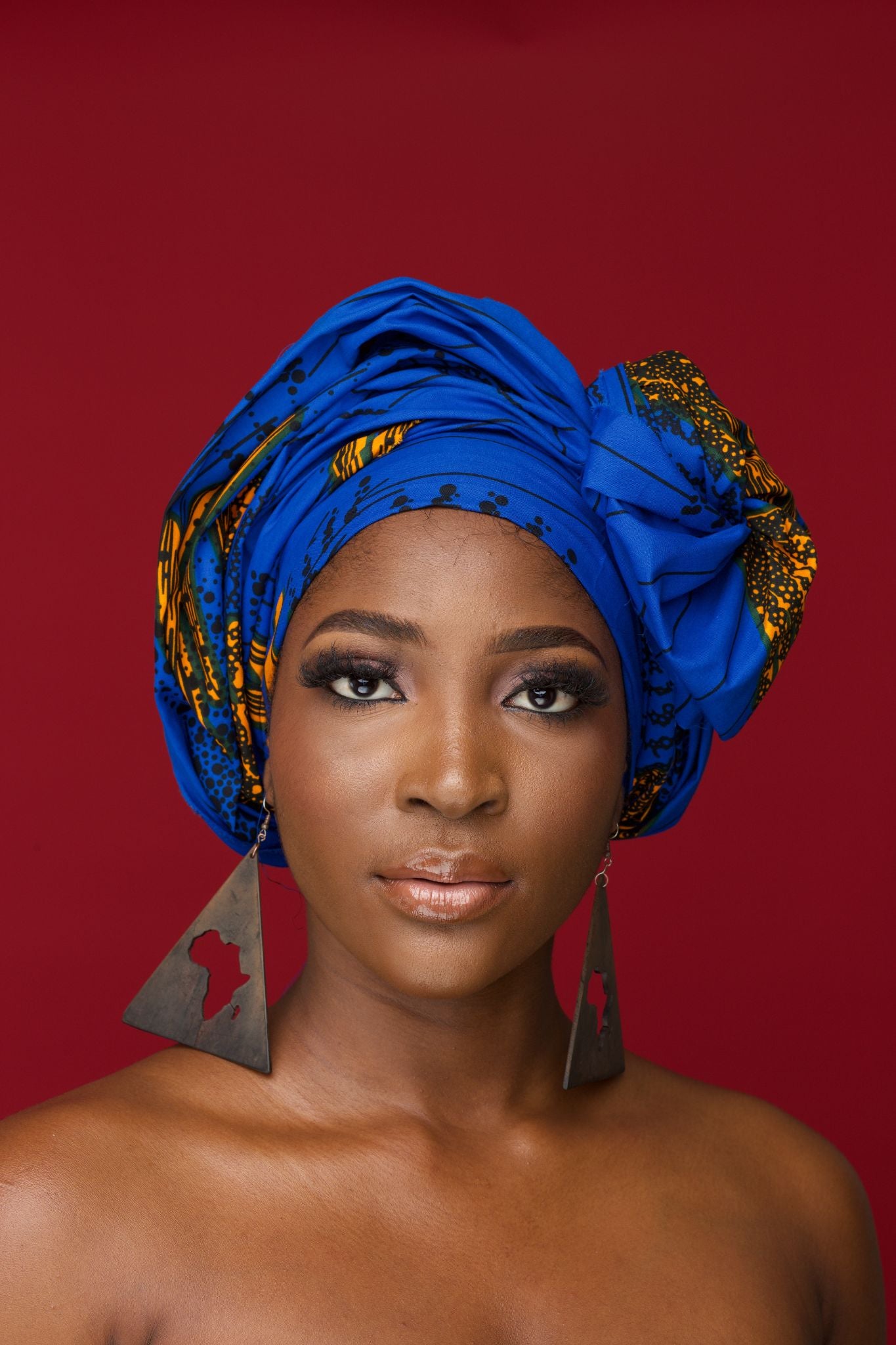 AMAKA Ankara Head Wrap — African print head wrap by Naborhi