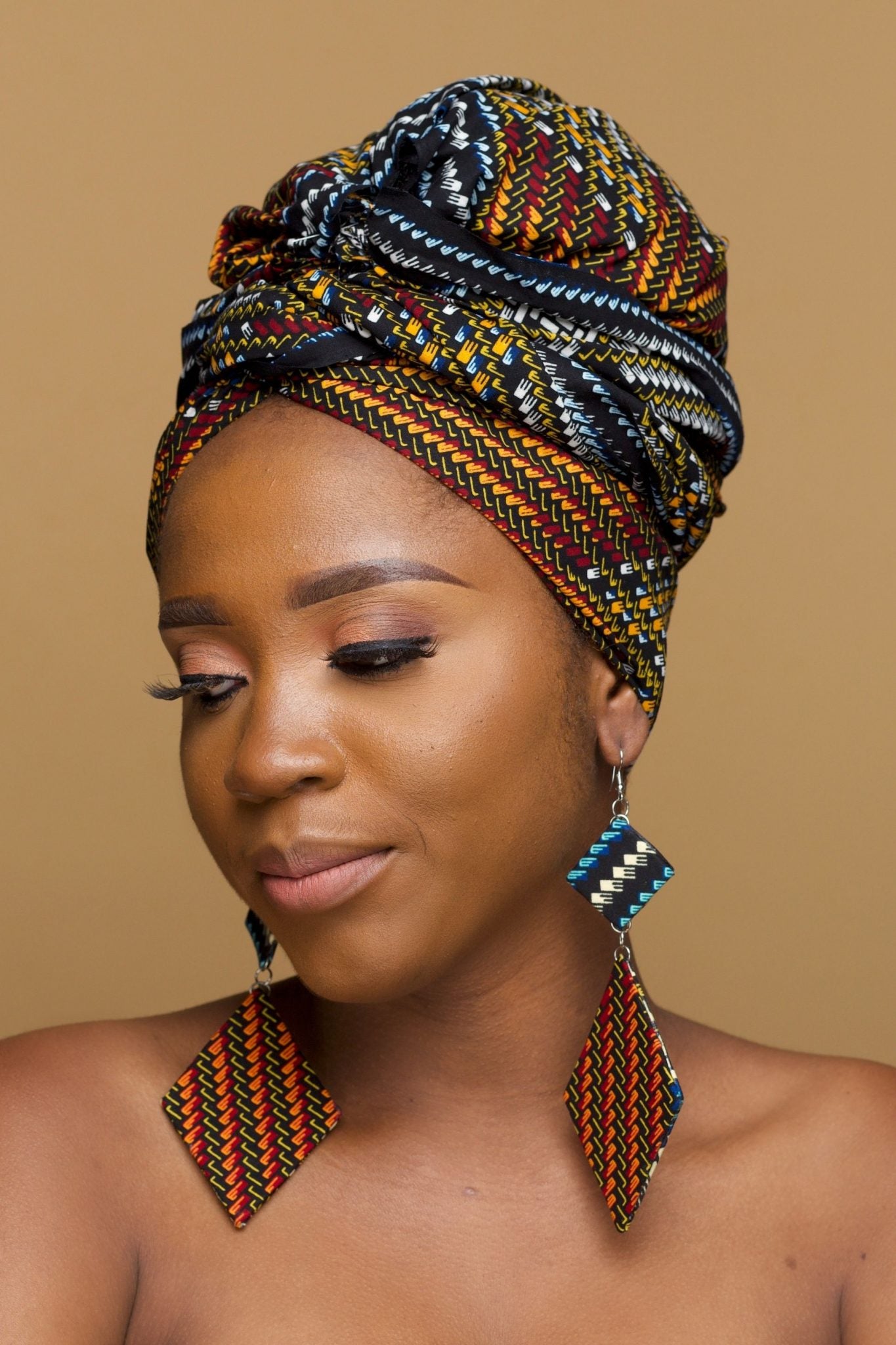 DELE African Print Ankara Head Wrap