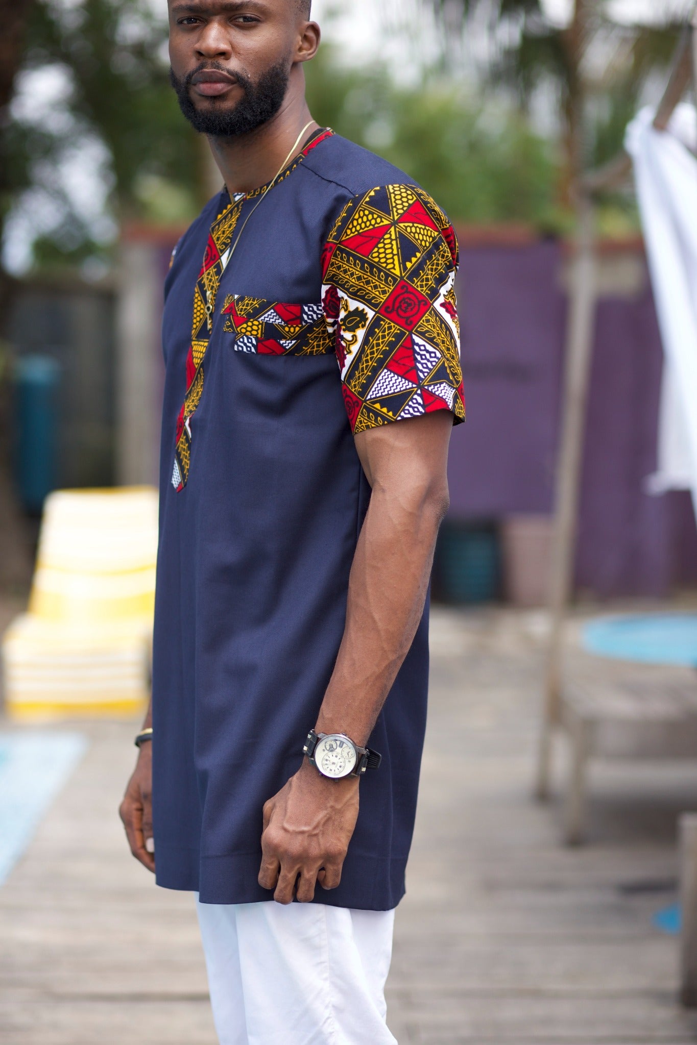 DAYO African Print Ankara Shirt