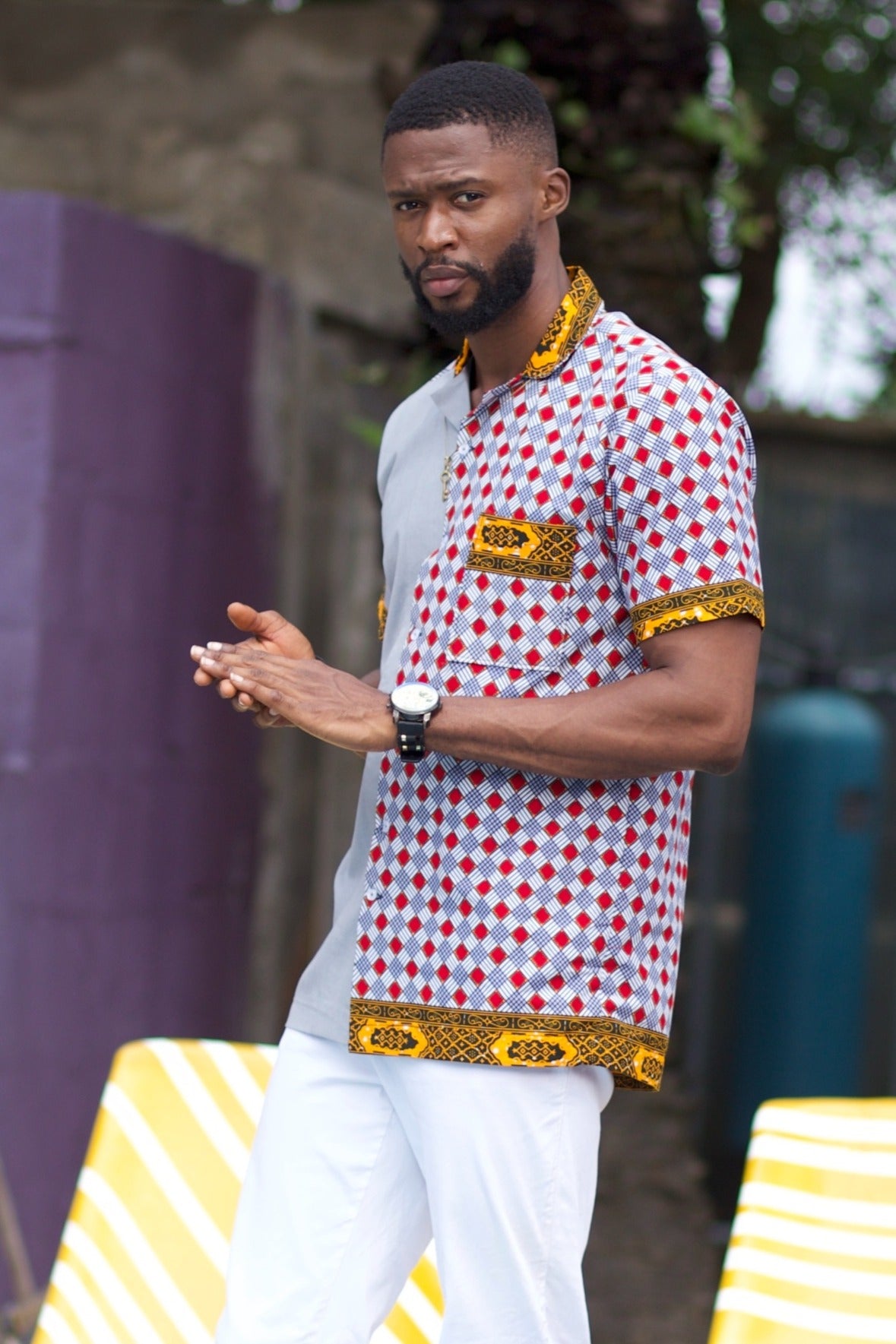 AYANDA Ankara Mens Shirt