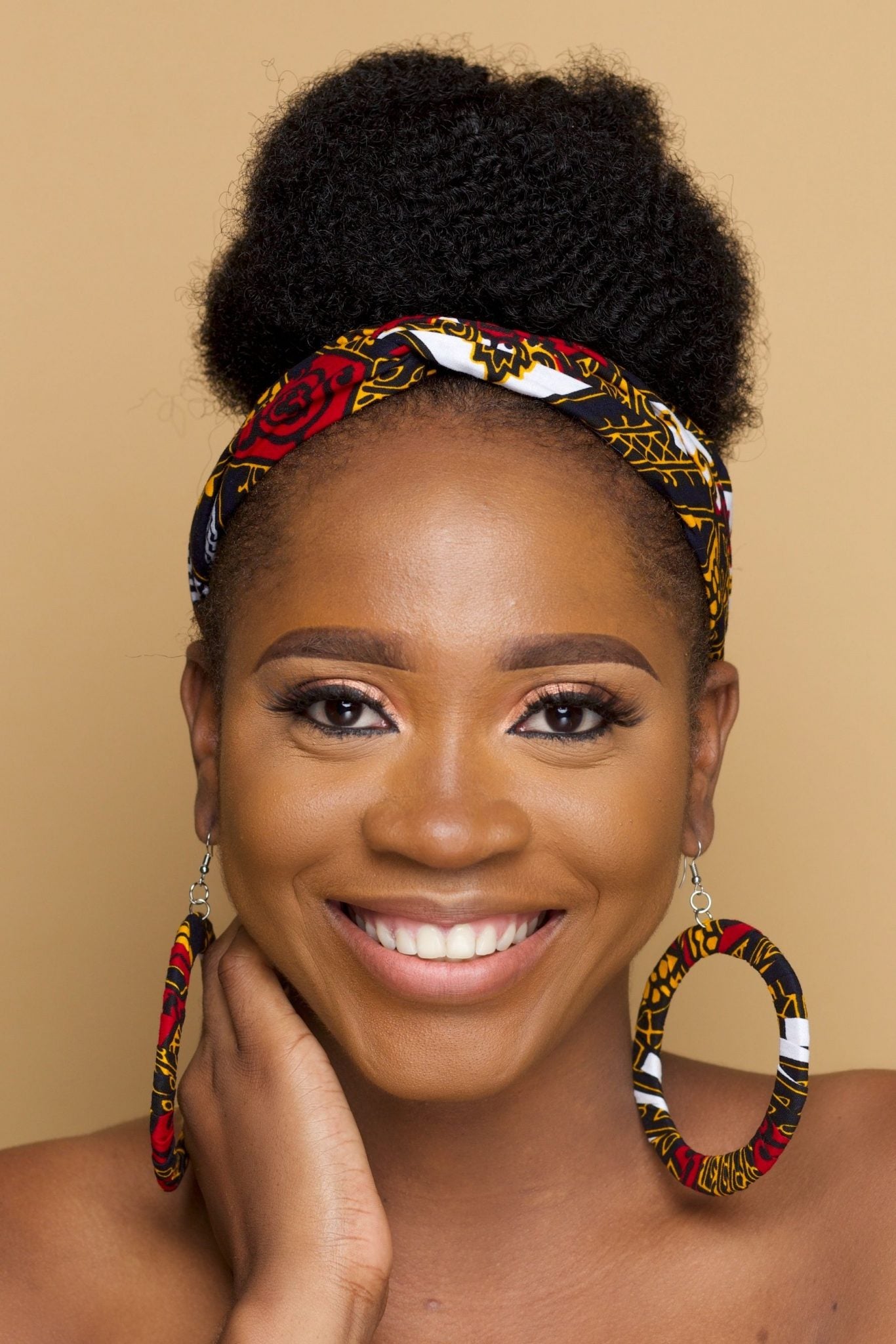 DAYO African Print Ankara Twist Front Headband