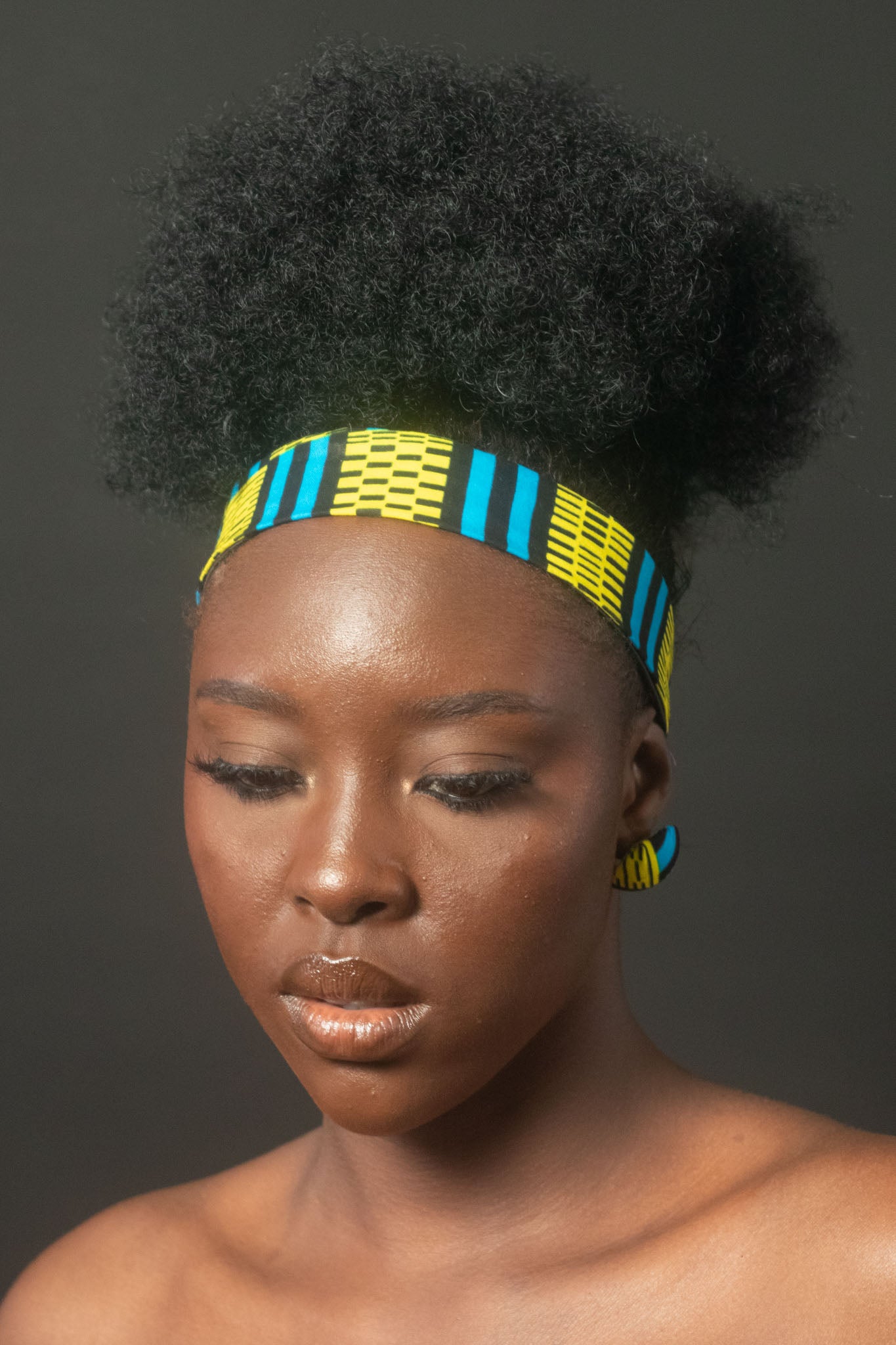 AJANI African Print Ankara Plain Headband