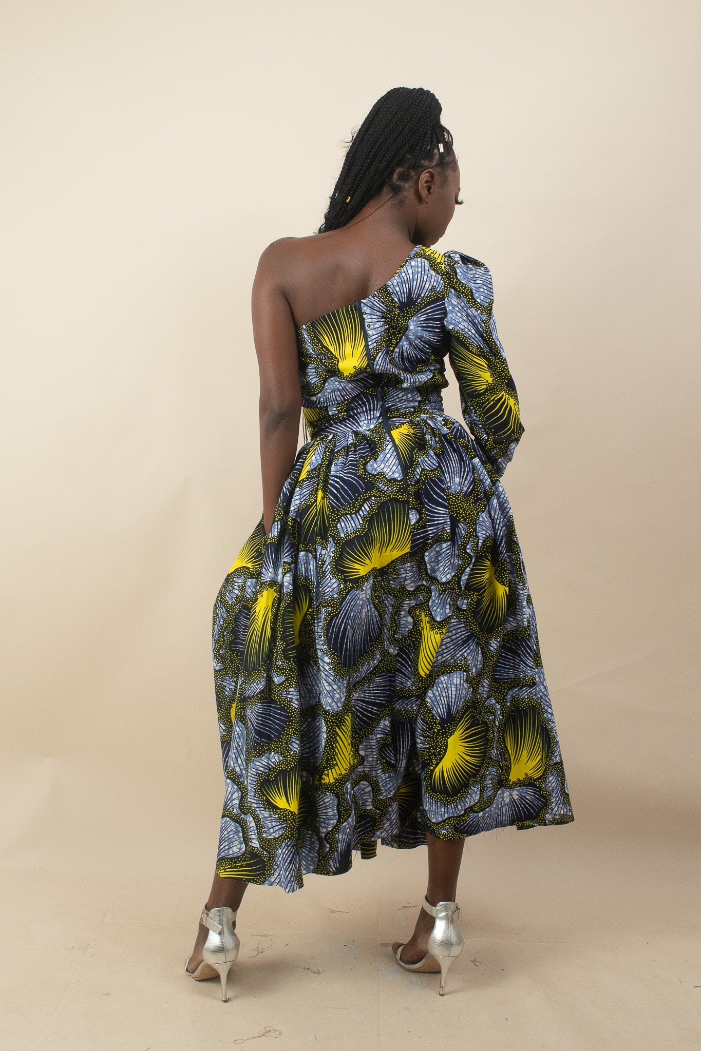 ALALI African Print Floral Ankara Skirt