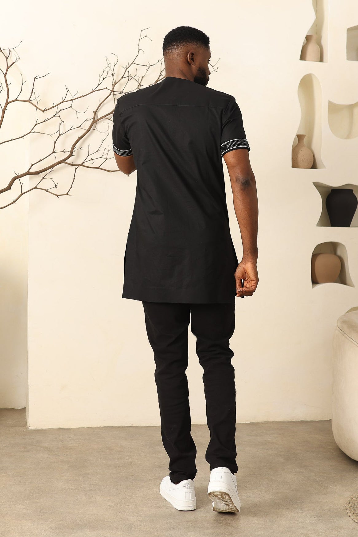 ALO  – Ankara African Print Short Sleeve Shirt