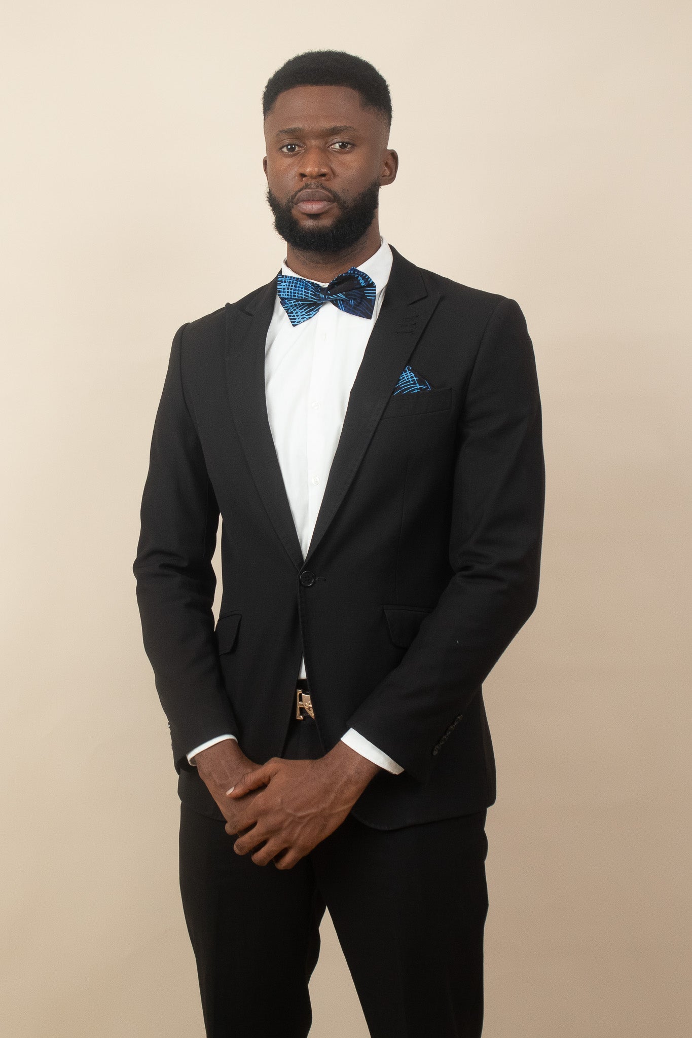 ALOHAN African Print Bow Tie