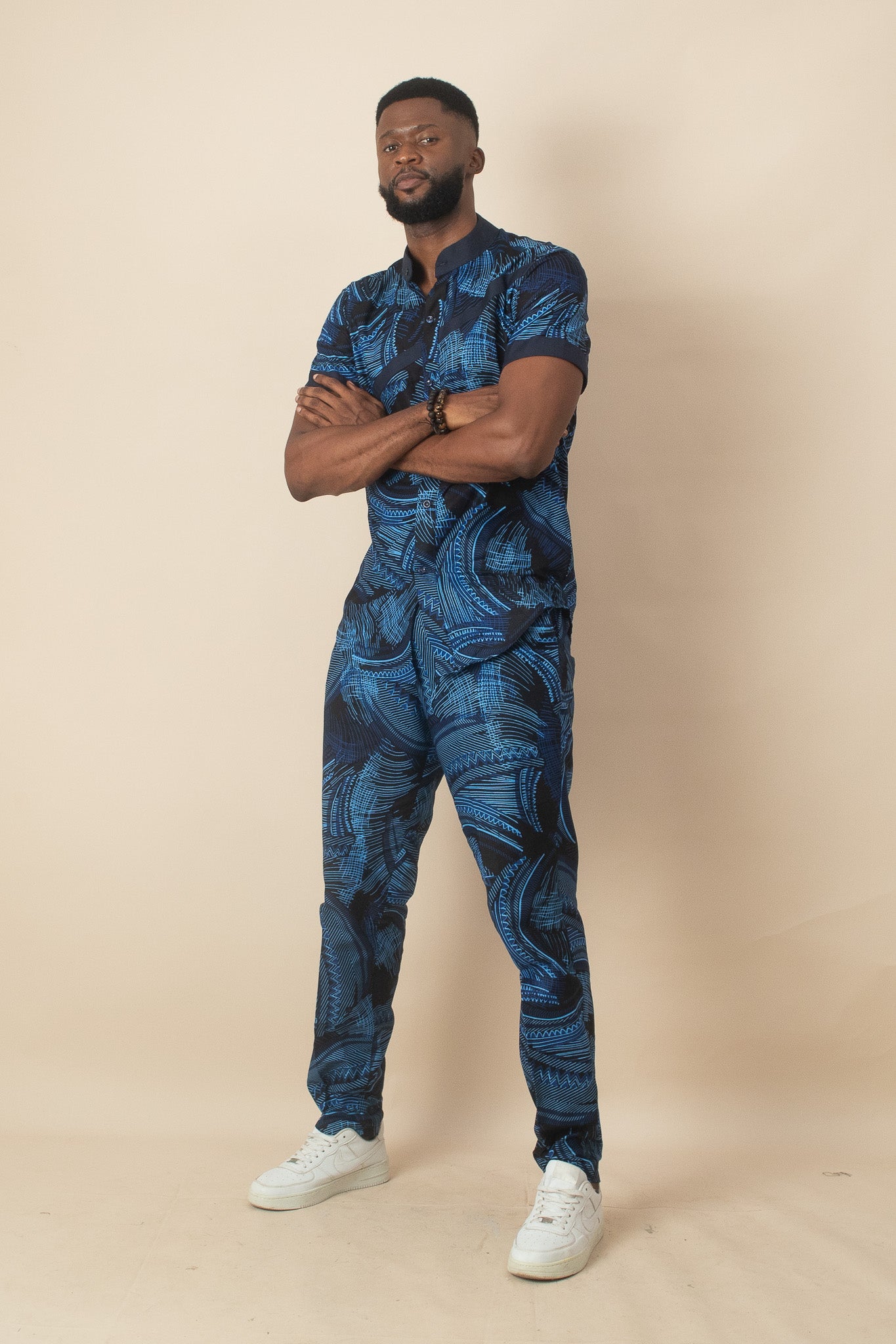 ALOHAN African Print Ankara Mens Suit
