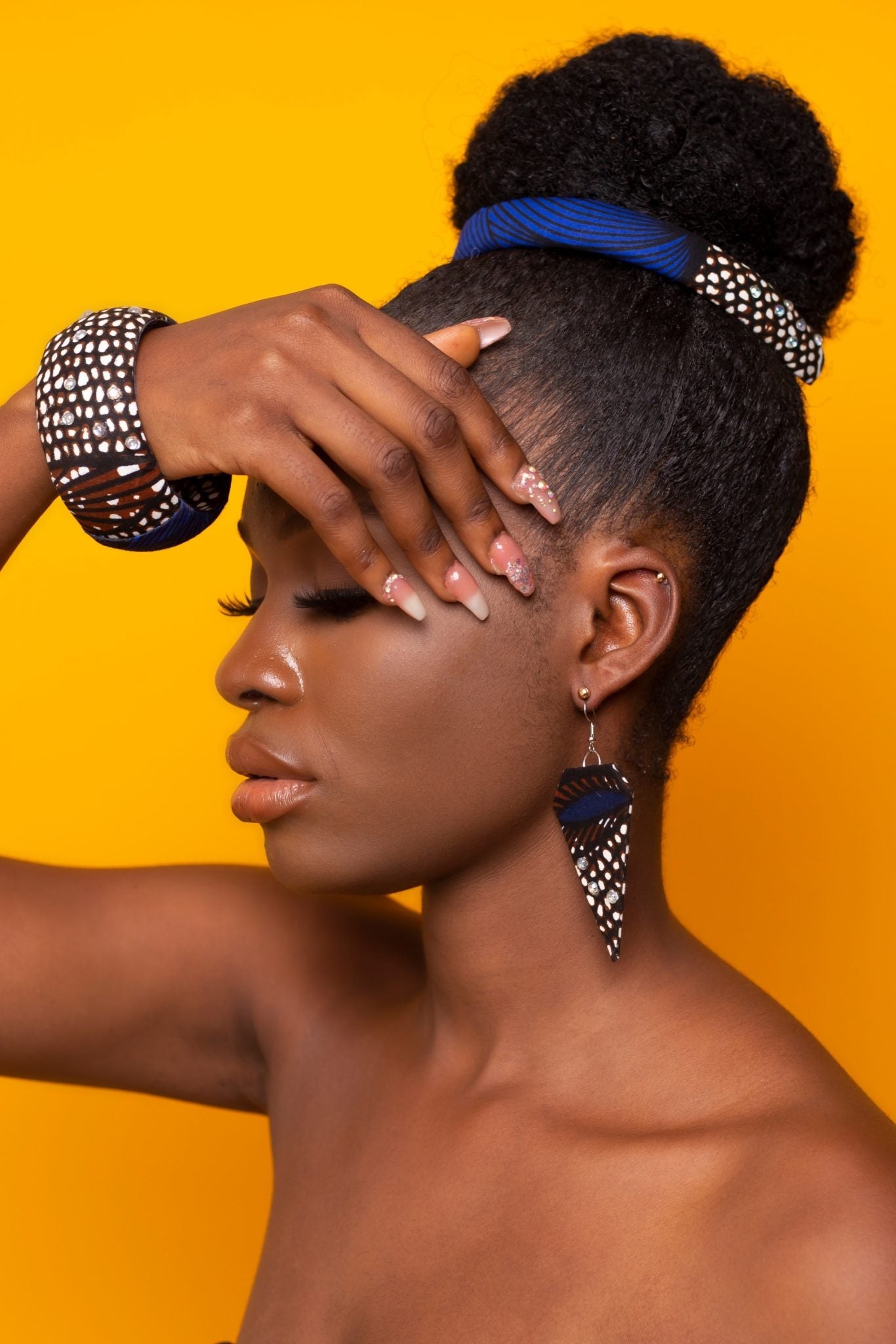 AMARE Ankara Headband Jewellery Set — African print headband by Naborhi