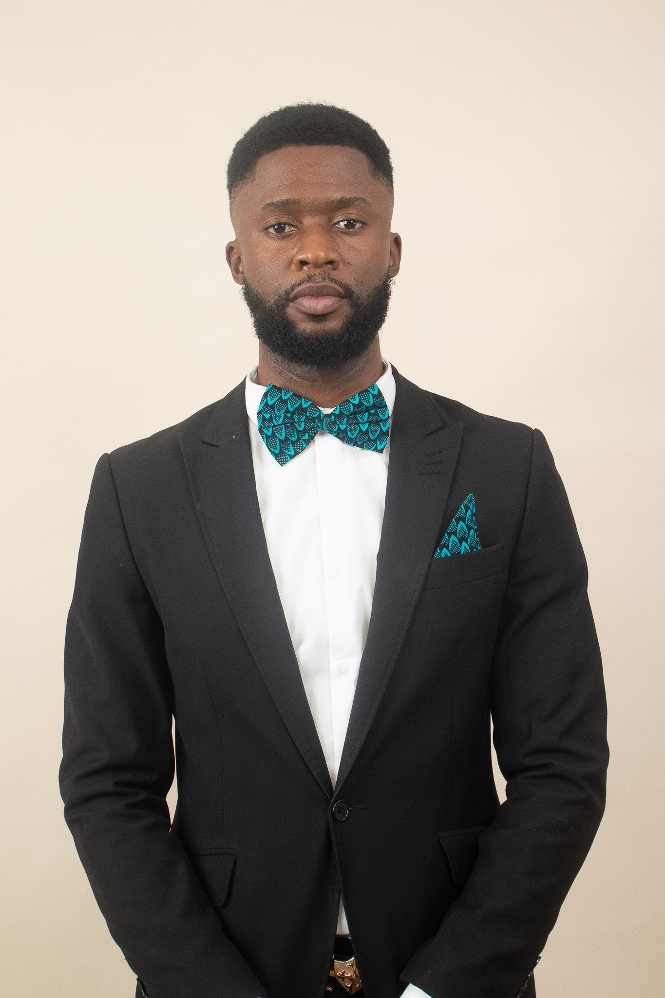 ALOHAN African Print Bow Tie