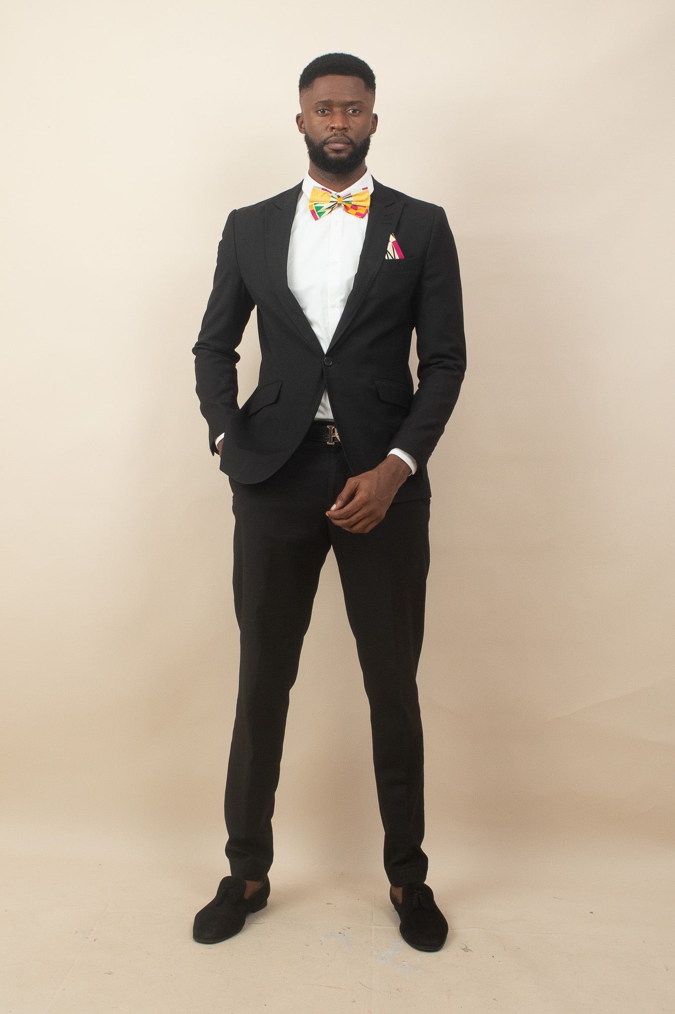 ANOKO Kente Print Bow Tie