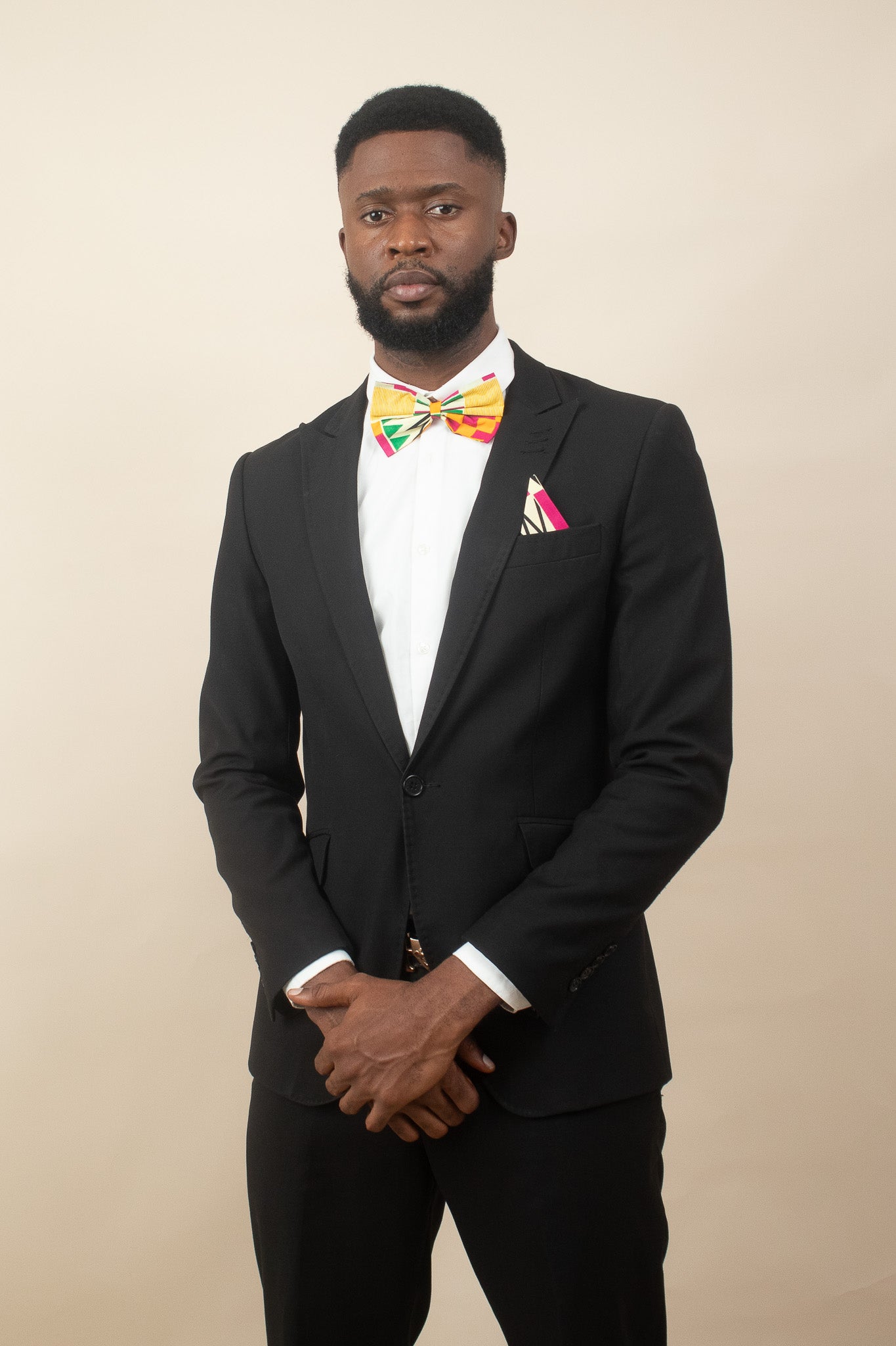 ANOKO Kente Print Bow Tie