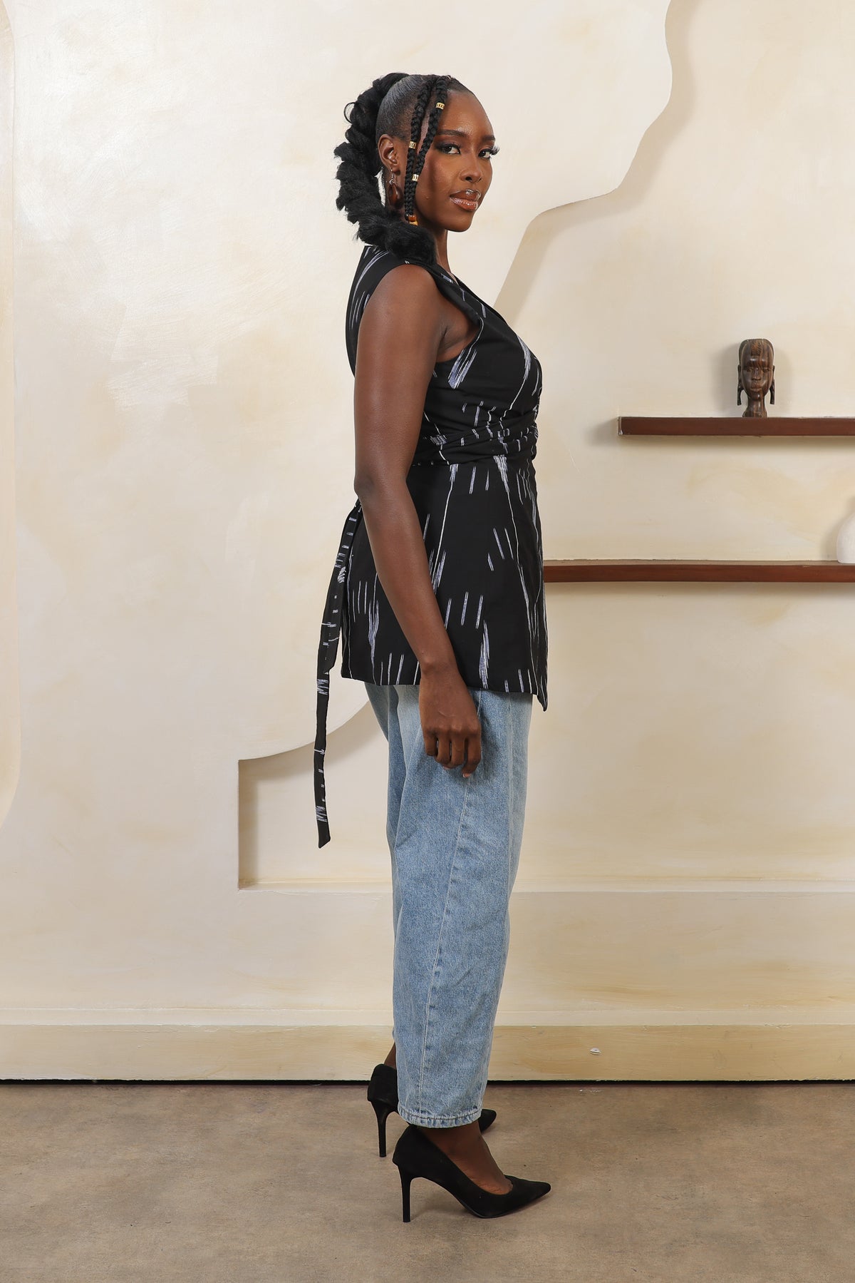 ARA Ikat Wrap Waistcoat - Women