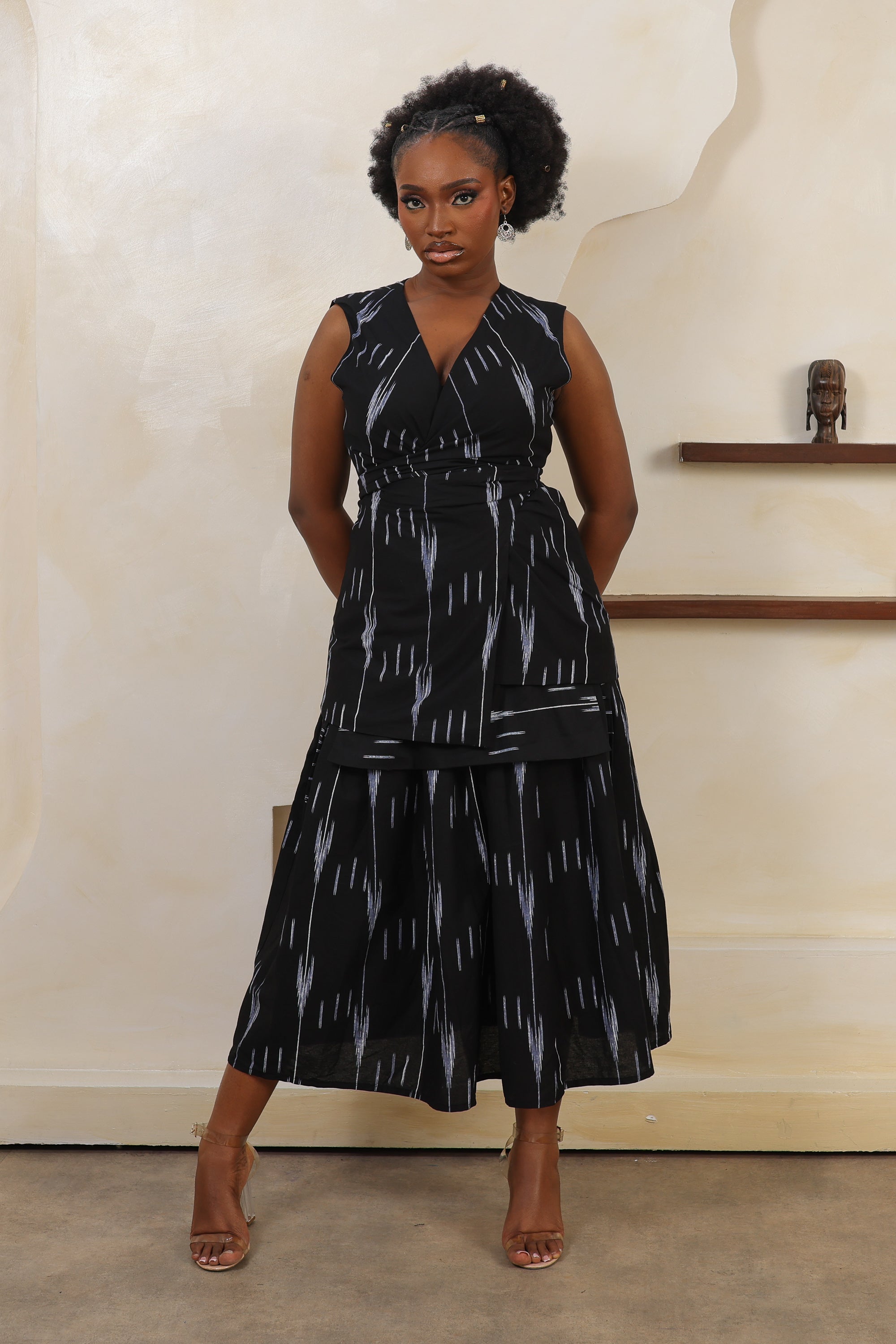 ARA Ikat Wrap Waistcoat - Women