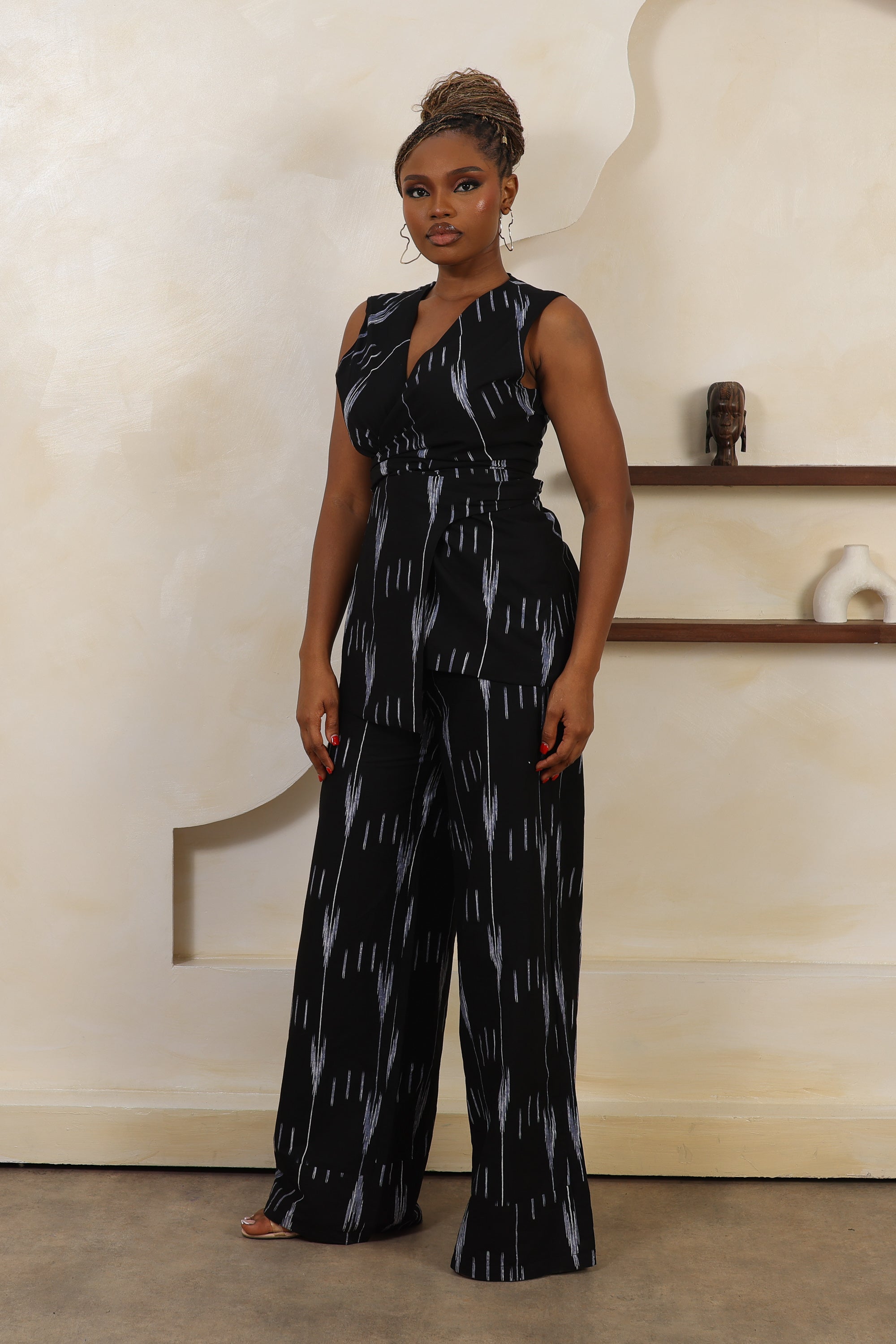 ARA Ikat Wrap Waistcoat - Women
