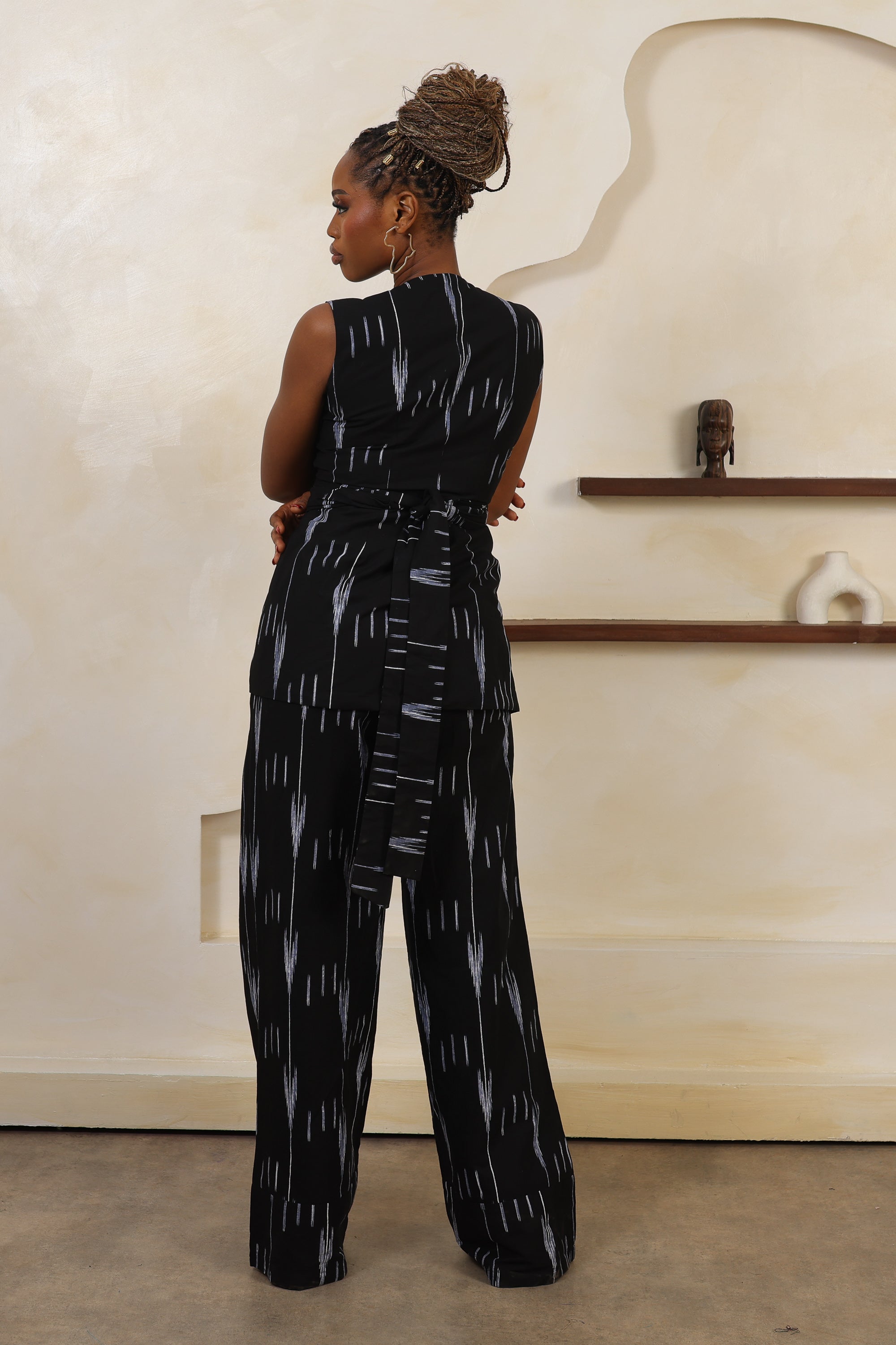 ARA Ikat Wrap Waistcoat - Women