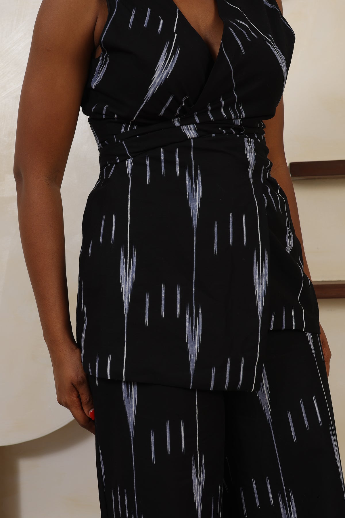 ARA Ikat Wrap Waistcoat - Women