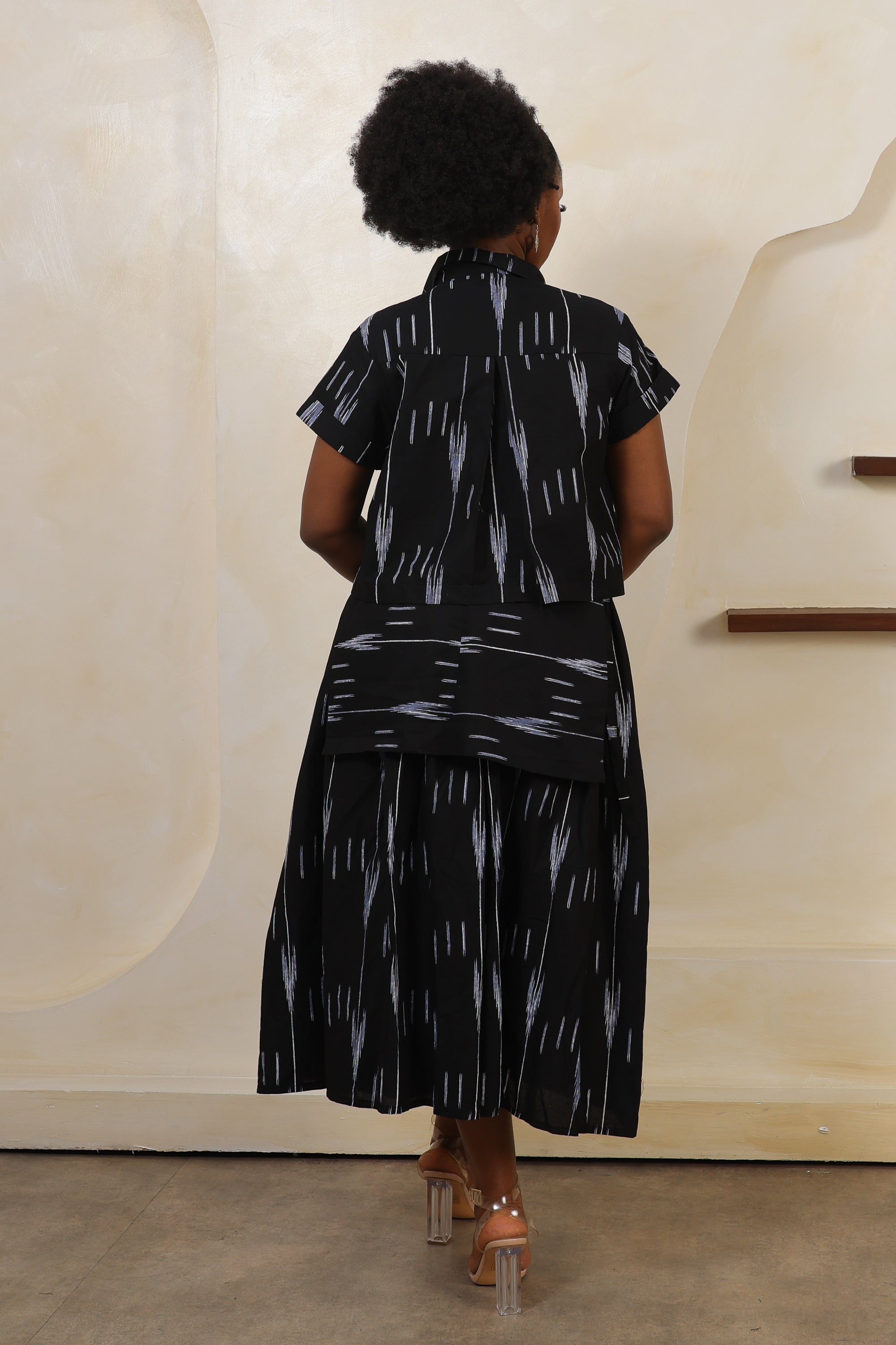 ARA Ikat Cropped Shirt - Women