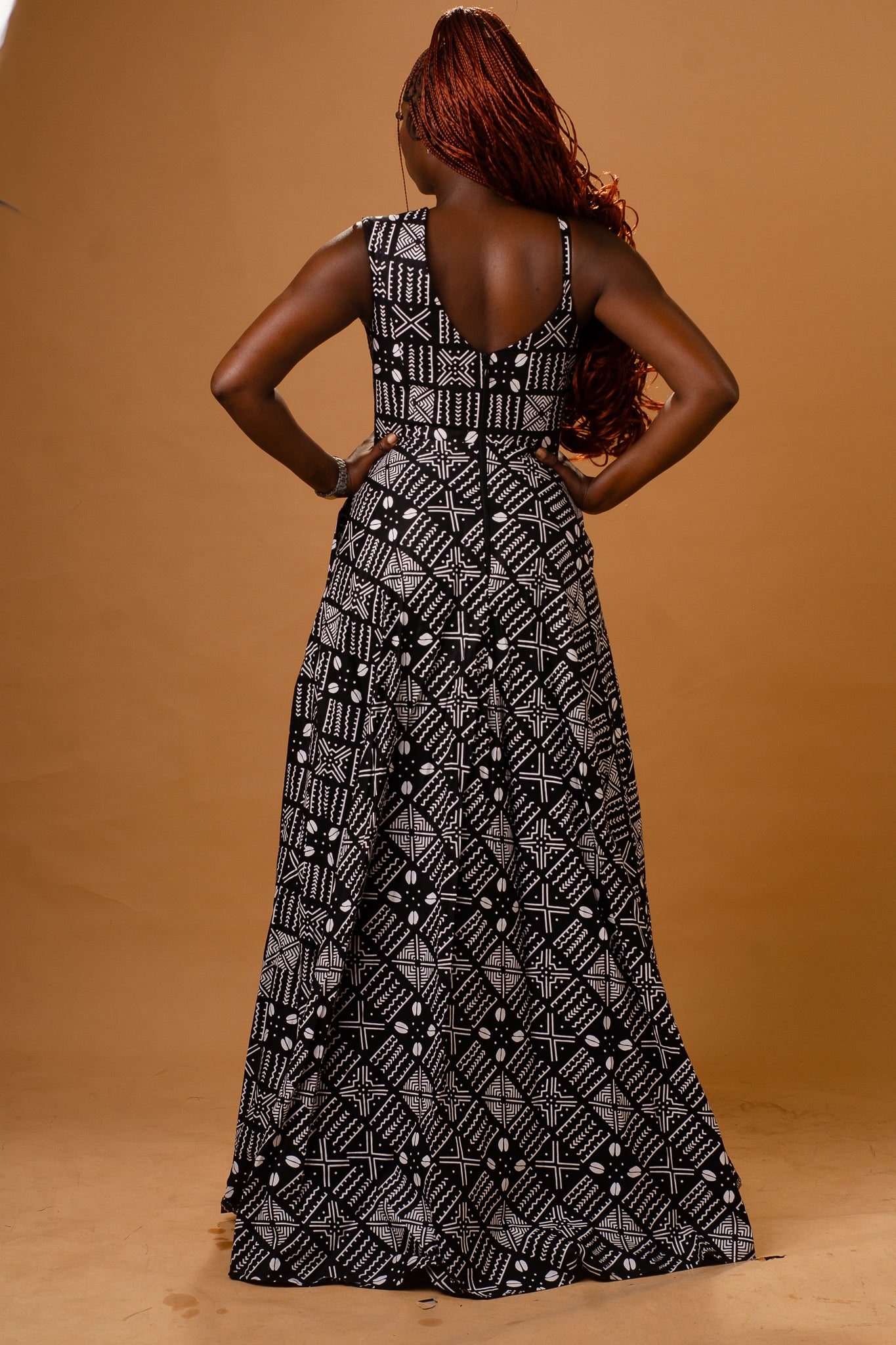 ARIYO African Print Maxi Dress