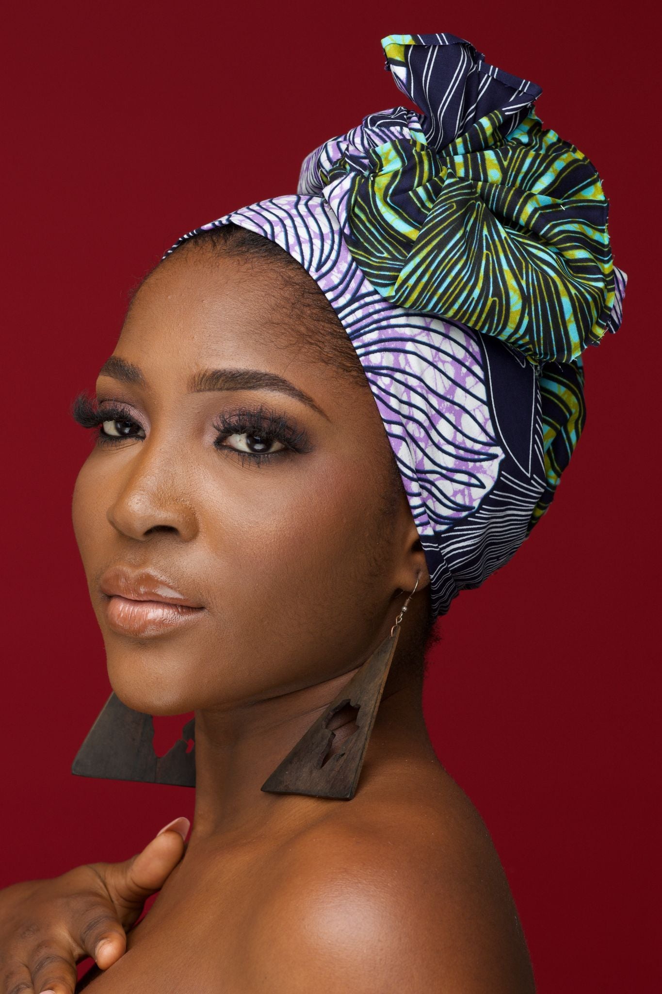 IFEDE Ankara Head Wrap — African print head wrap by Naborhi