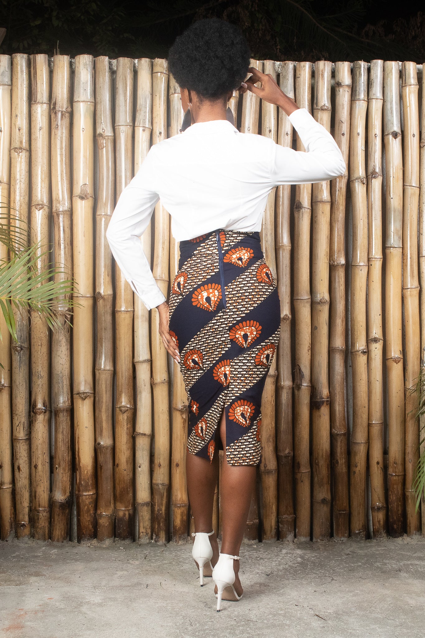 DARAIMA African Print Ankara Midi Pencil Skirt