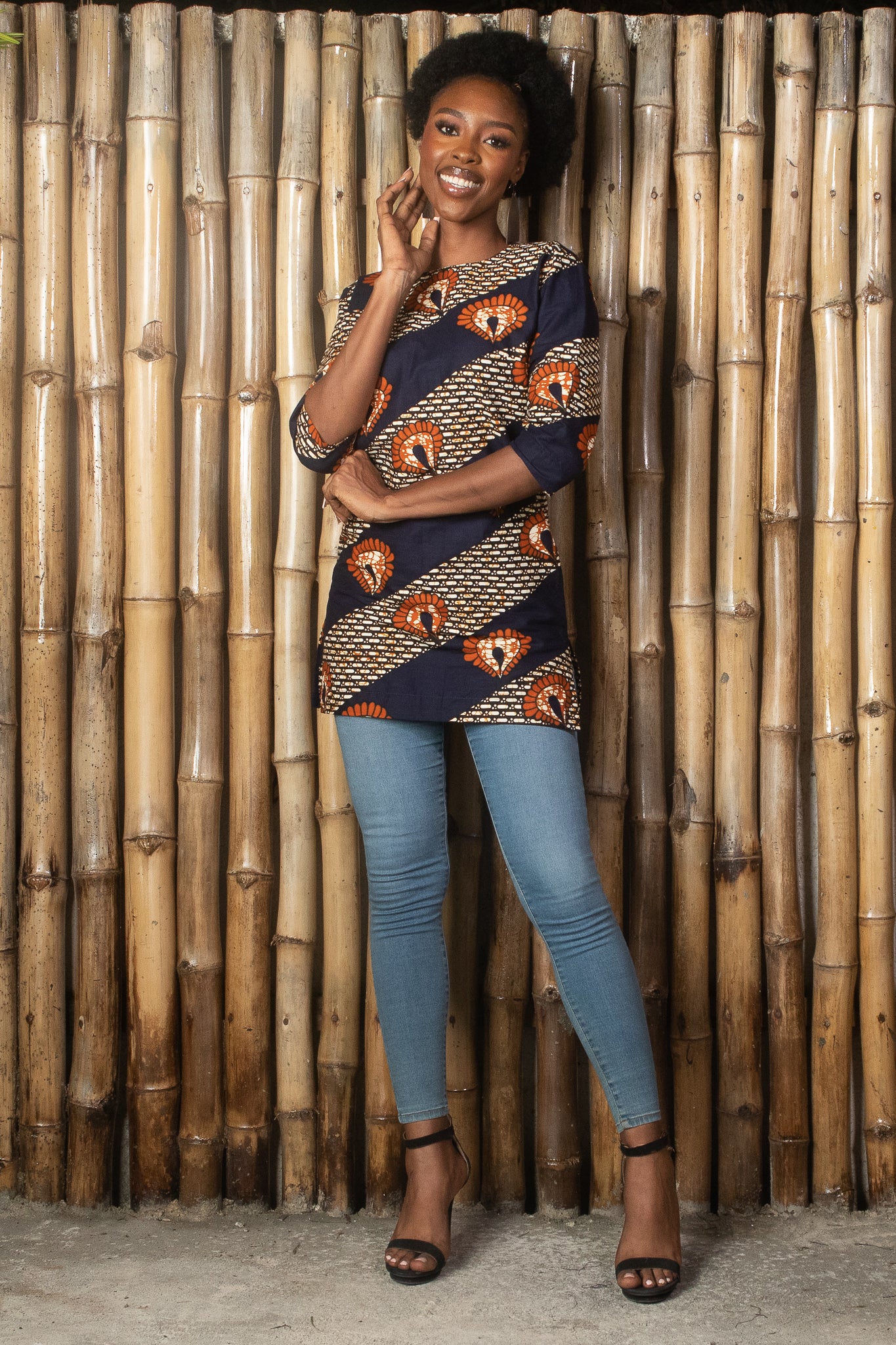 DARAIMA African Print Ankara Midi Pencil Skirt