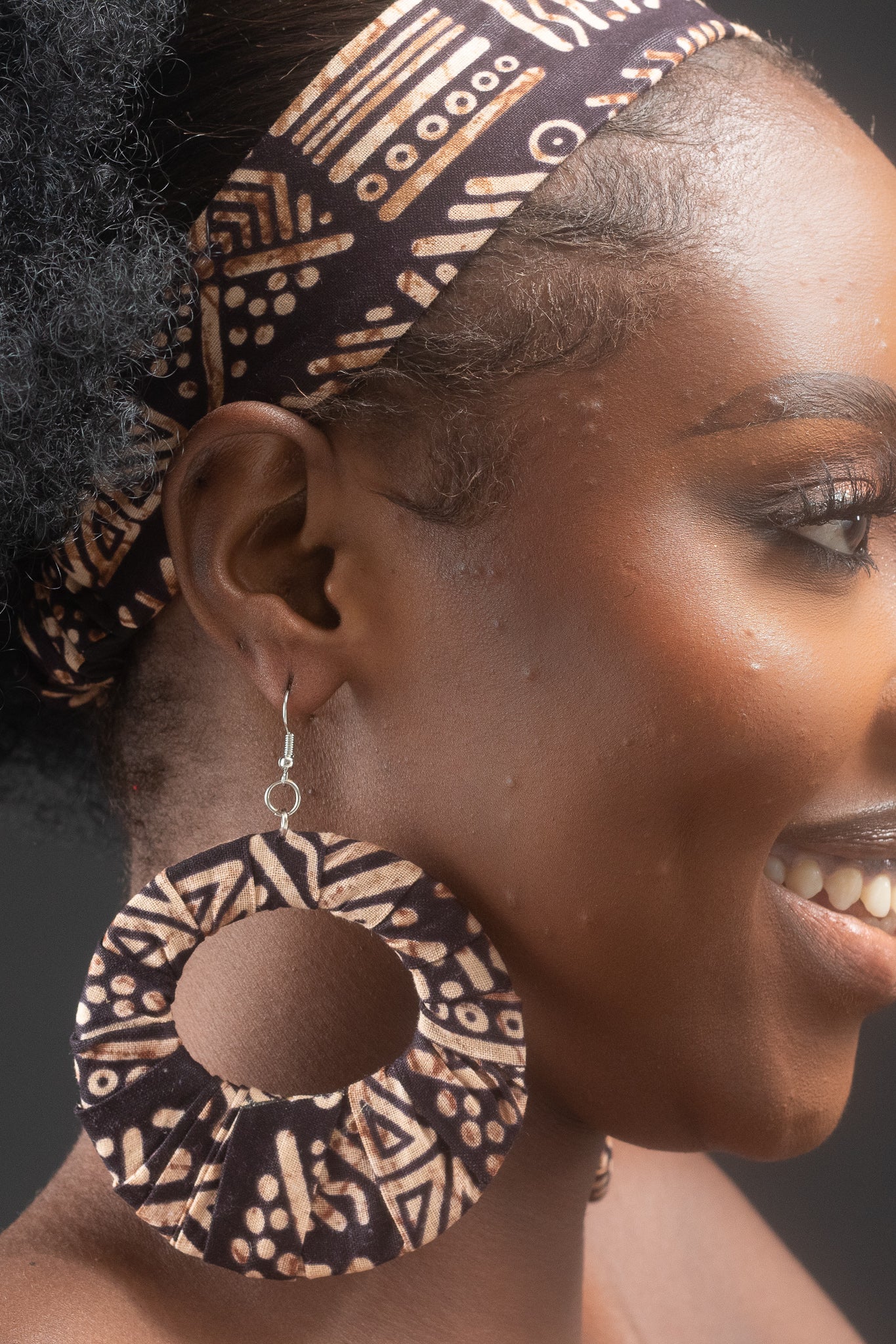DUMI African Print Ankara Hoop Earrings