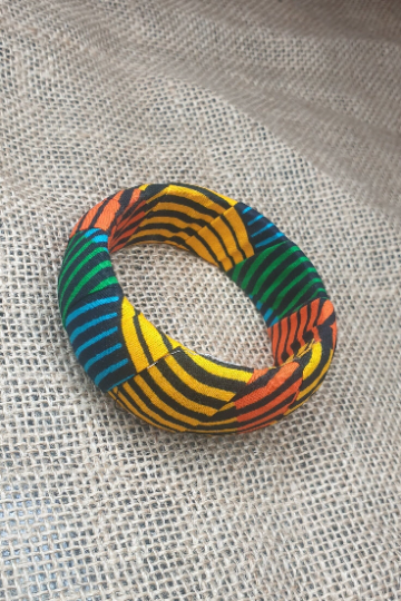 GIFTY African Print Ankara Square Bangle