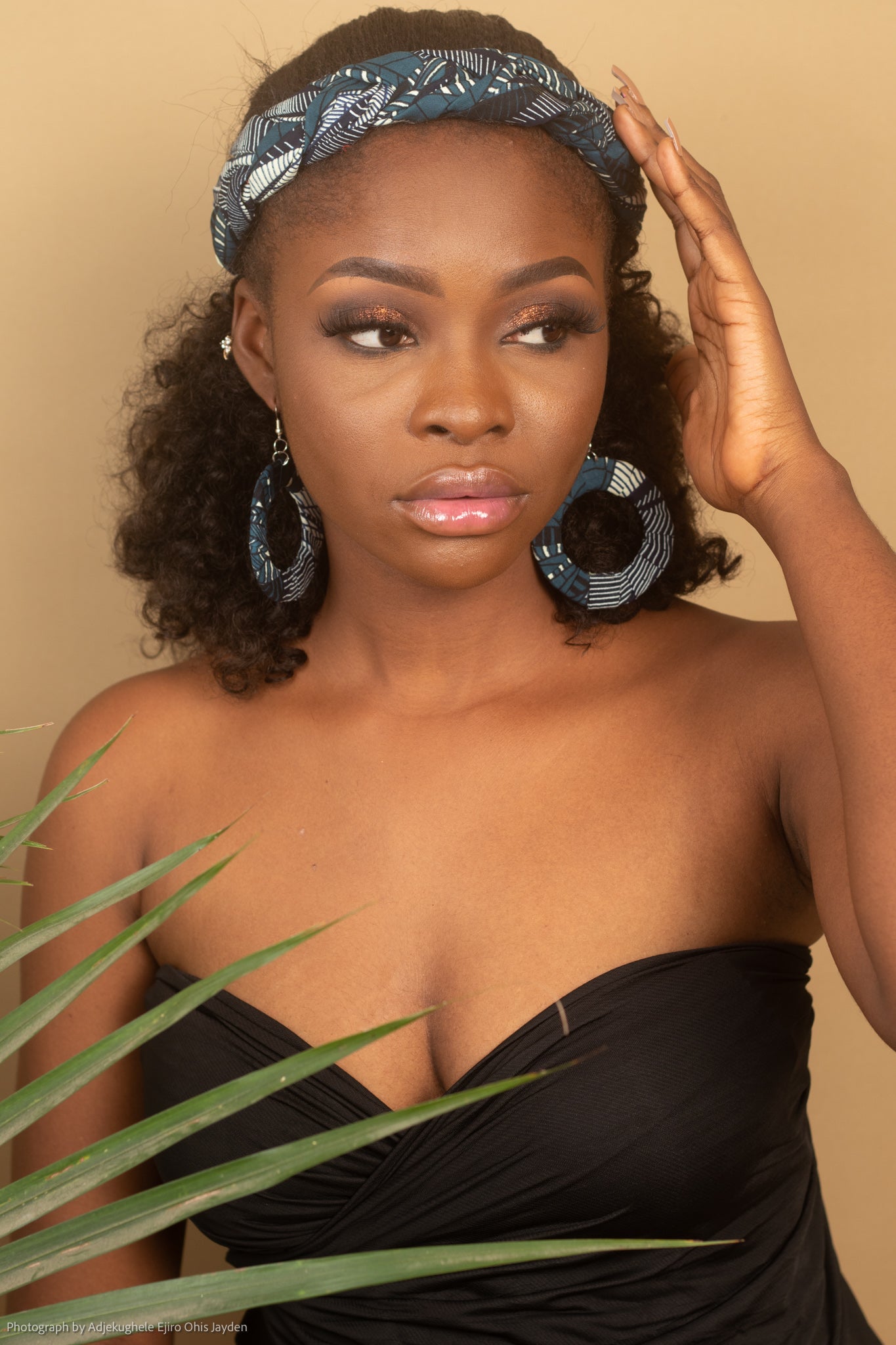 HANIFA African Print Hoop Earrings