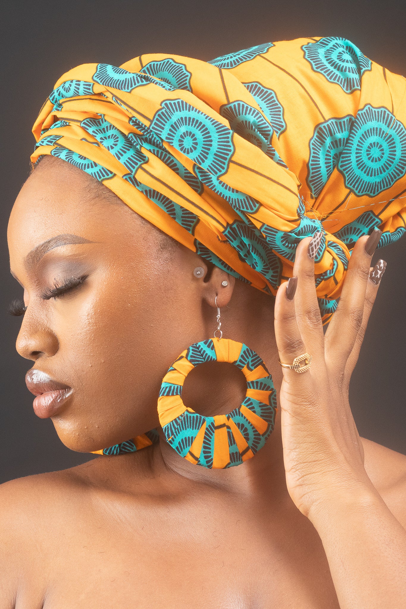 HAZINA African Print Head Wrap