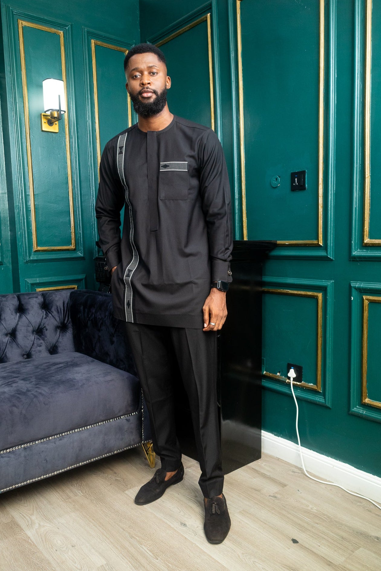 IDIR – Ankara African Print Long Sleeve Suit