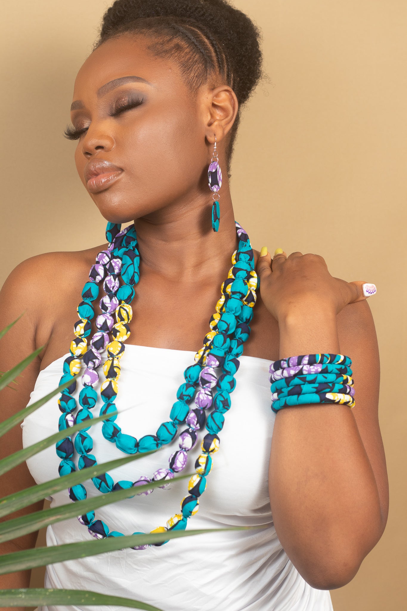 IVIE African Print Bangles Set add