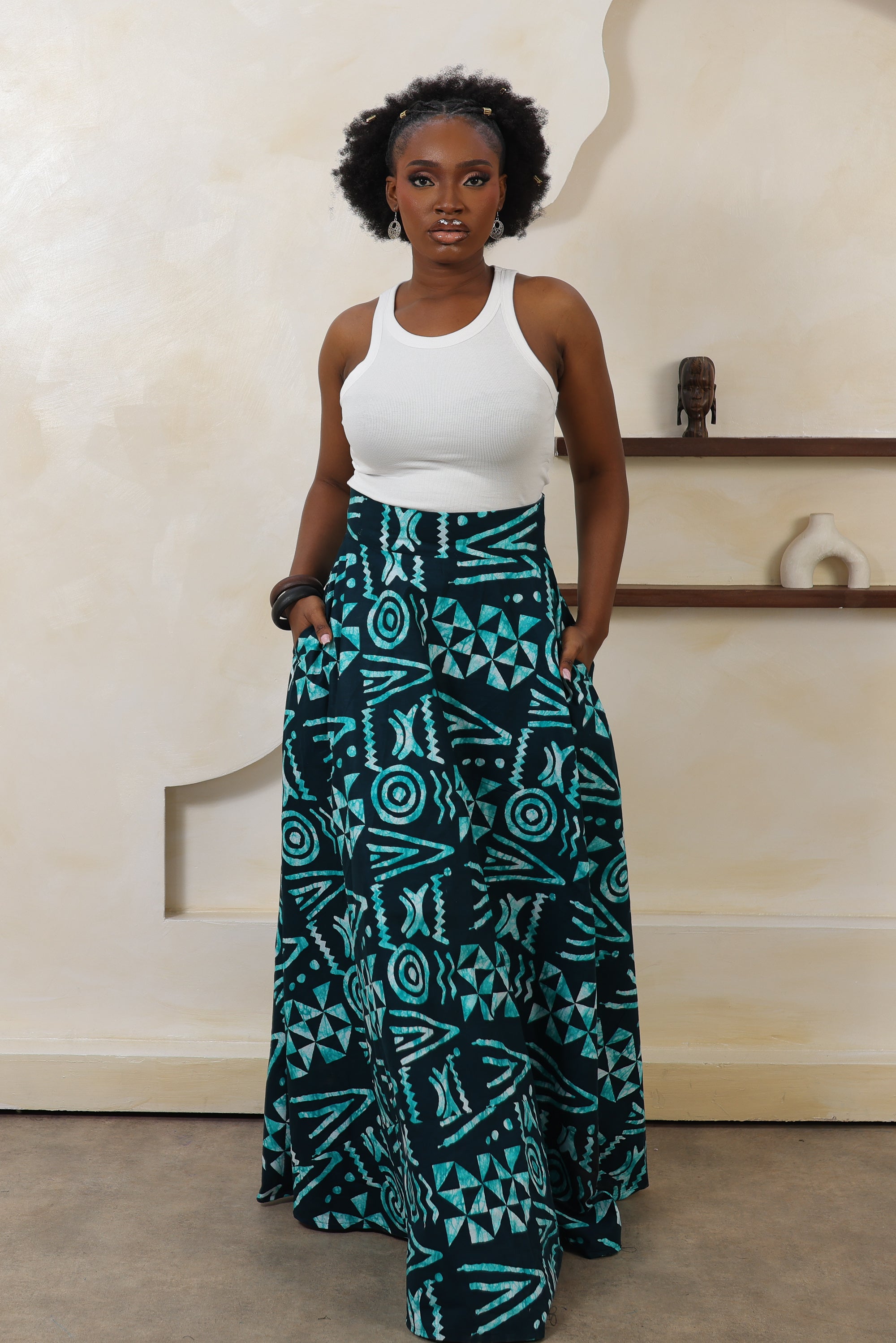 IYABO Flared Maxi Skirt - Women