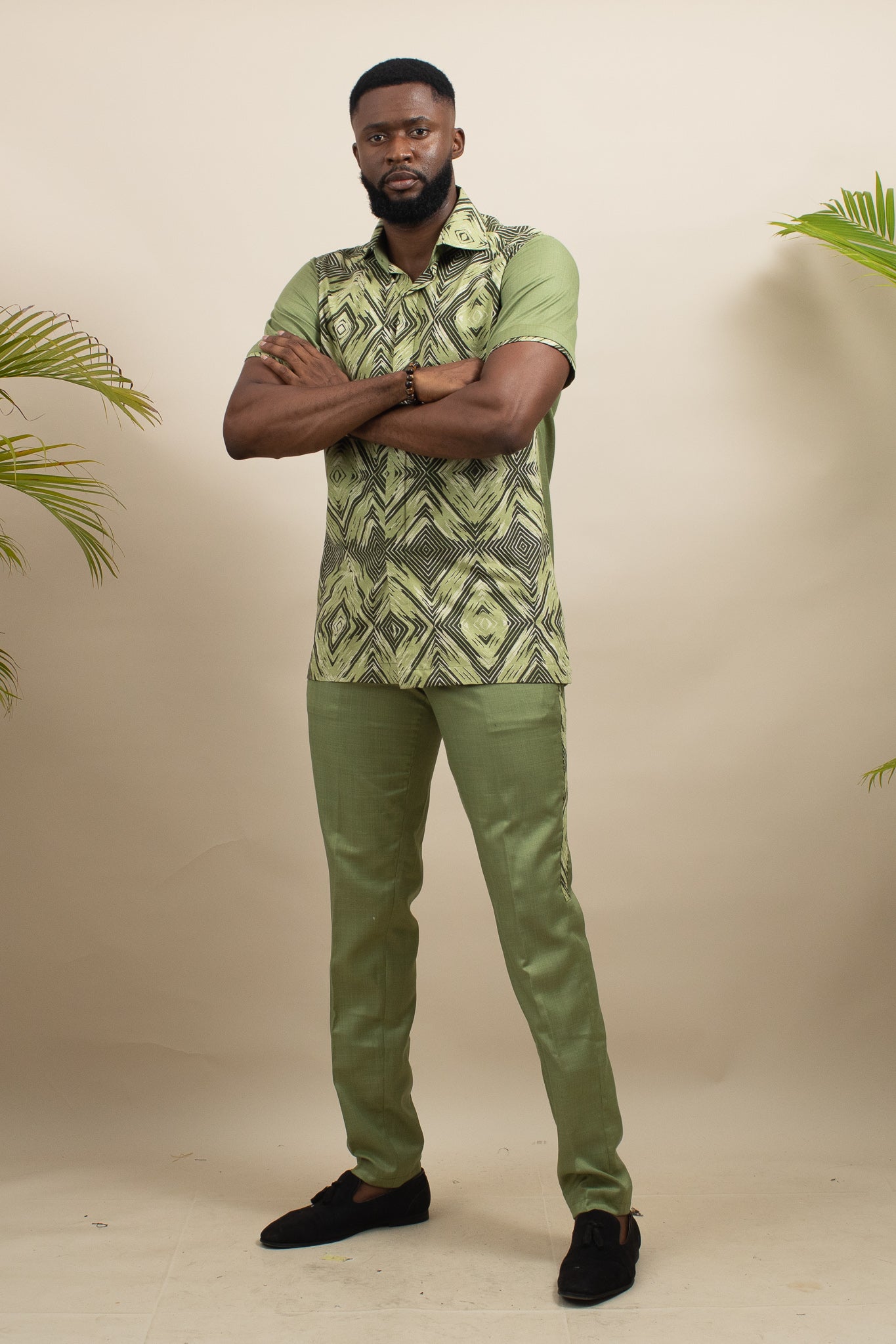Iyin African Print Ankara Trouser Suit