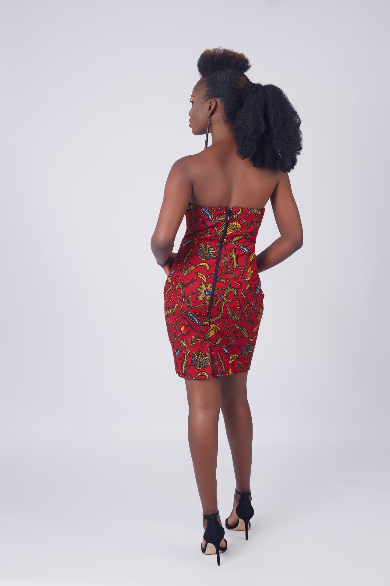 JAYA African Print Ankara Short Bodycon Dress