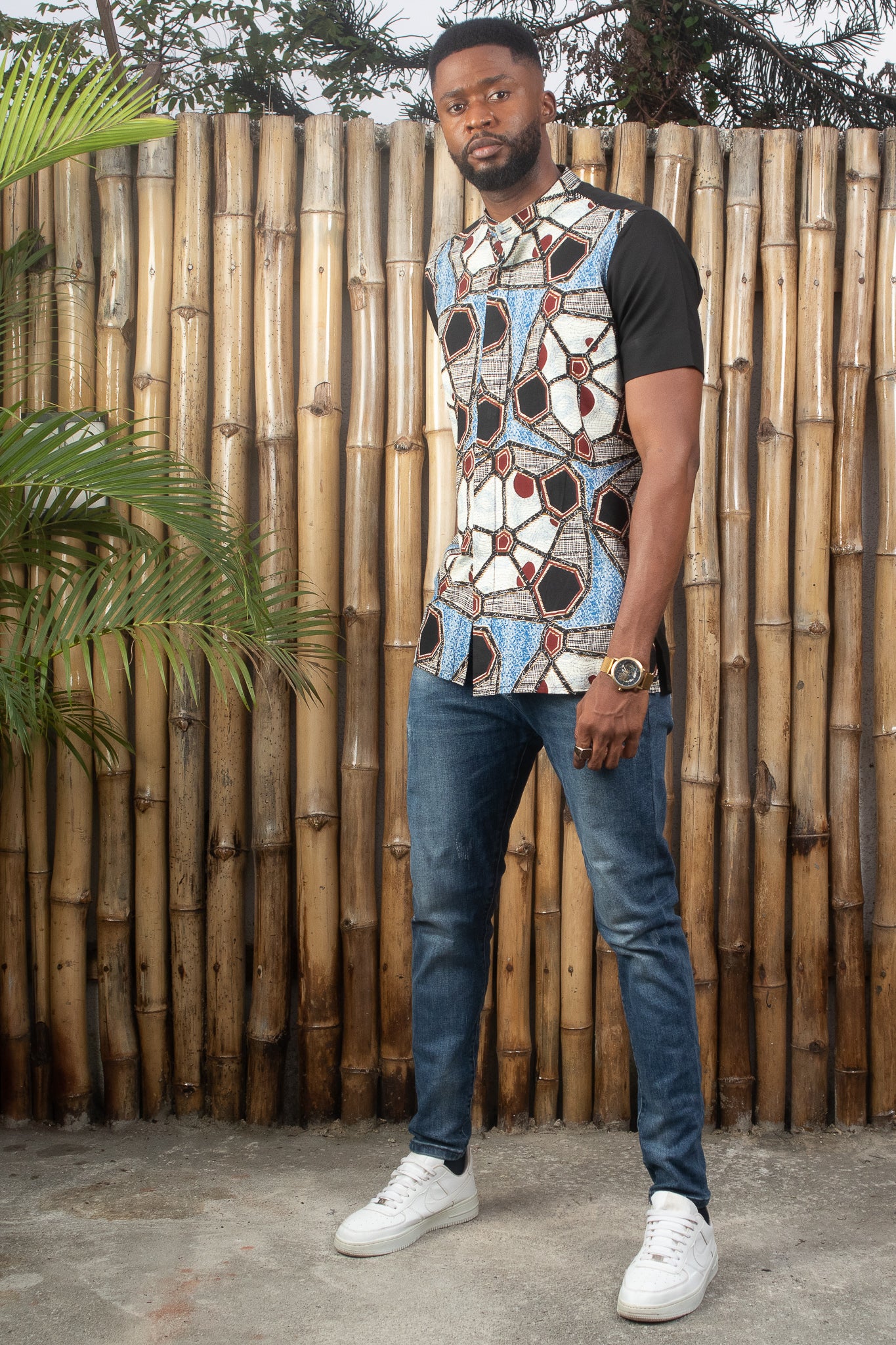 JUWON African Print Ankara Shirt