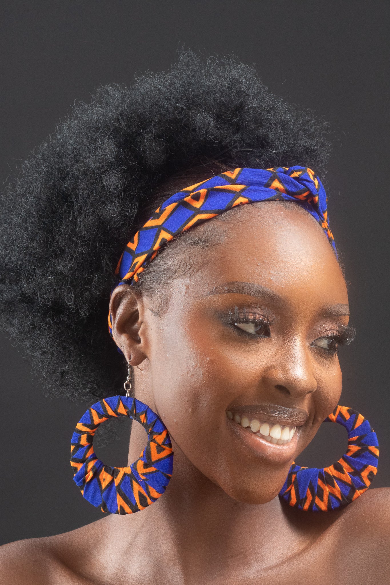 KETURAH African Print Ankara Hoop Earrings