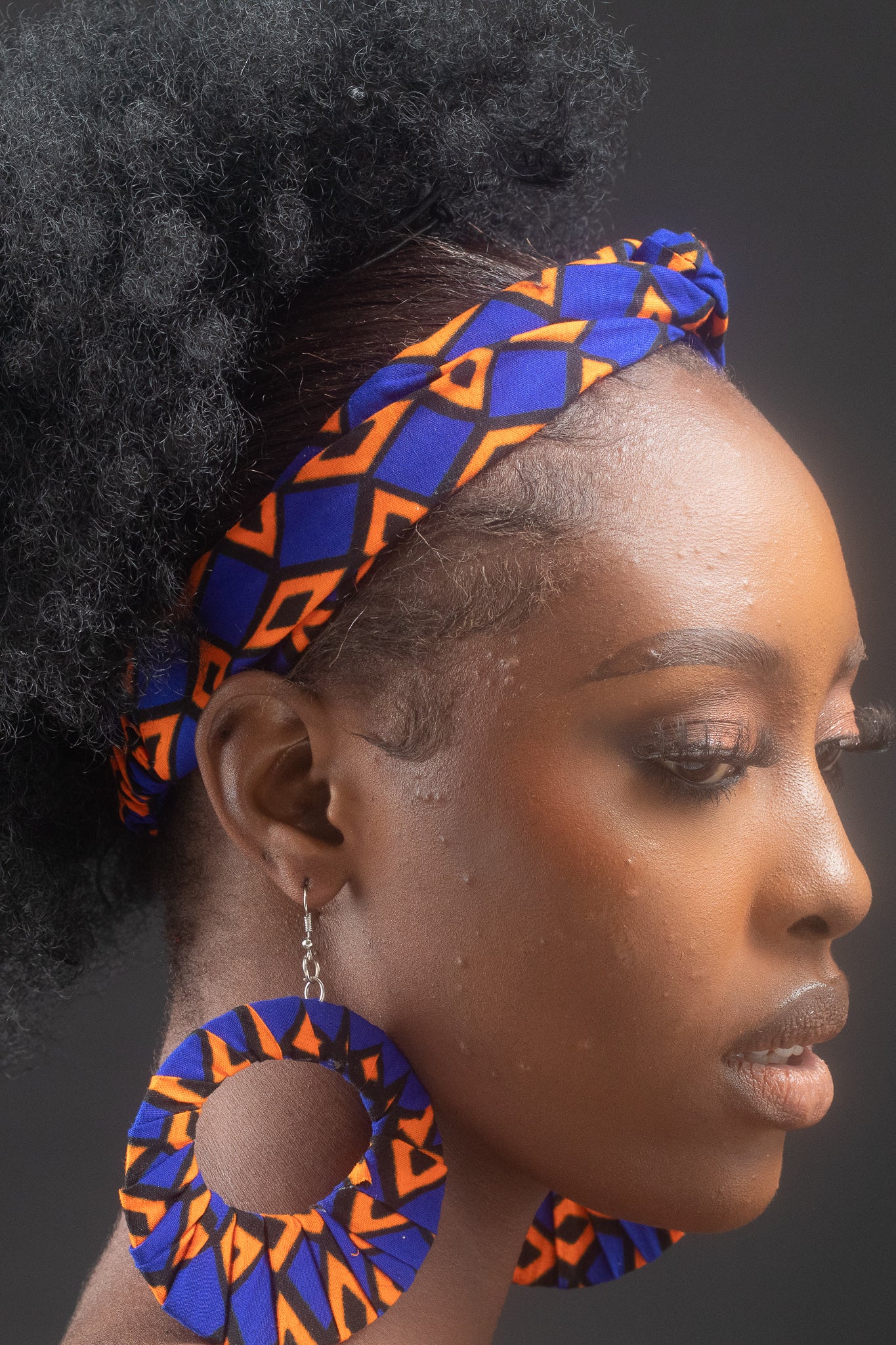 KETURAH African Print Ankara Hoop Earrings