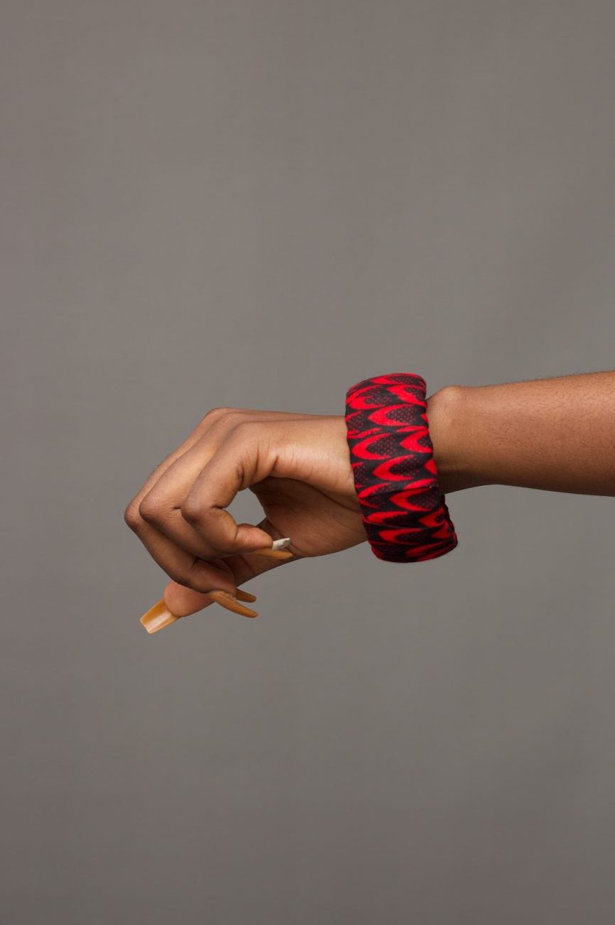 KEYSHIA African Print Ankara Square Bangle