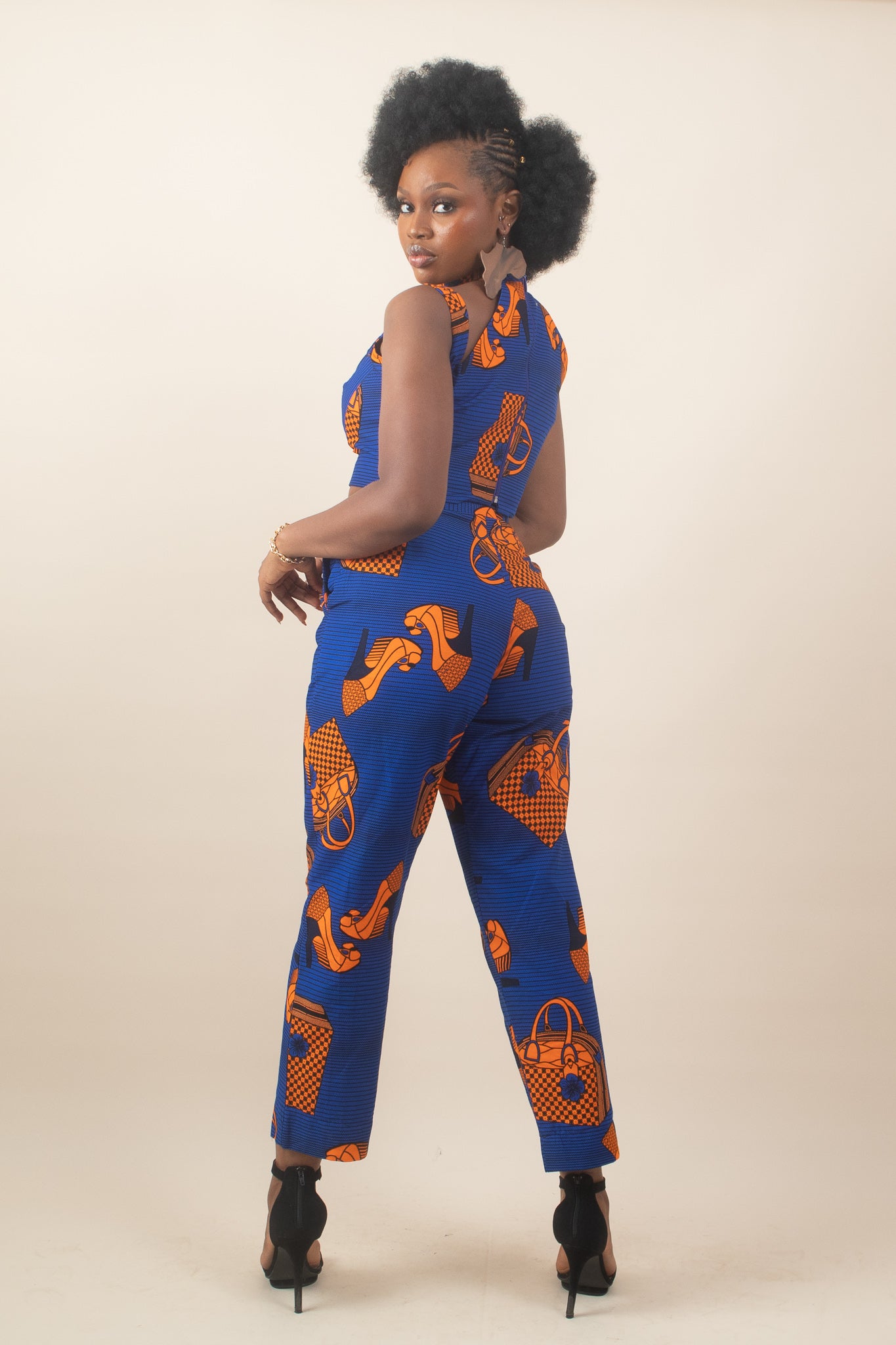 KISI African Print Ankara Trousers, Blue